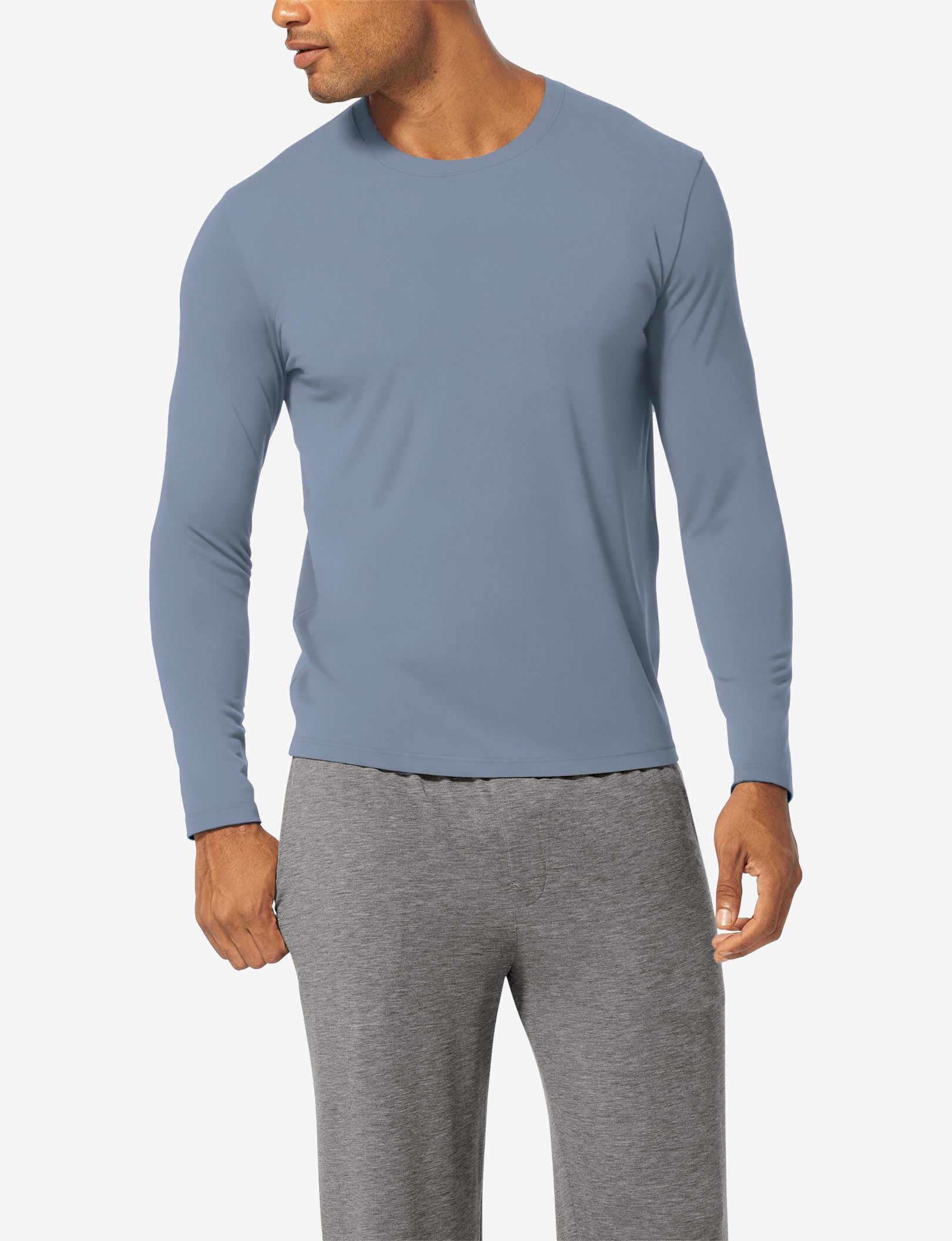 Second Skin Long Sleeve Sleep Top::Troposphere