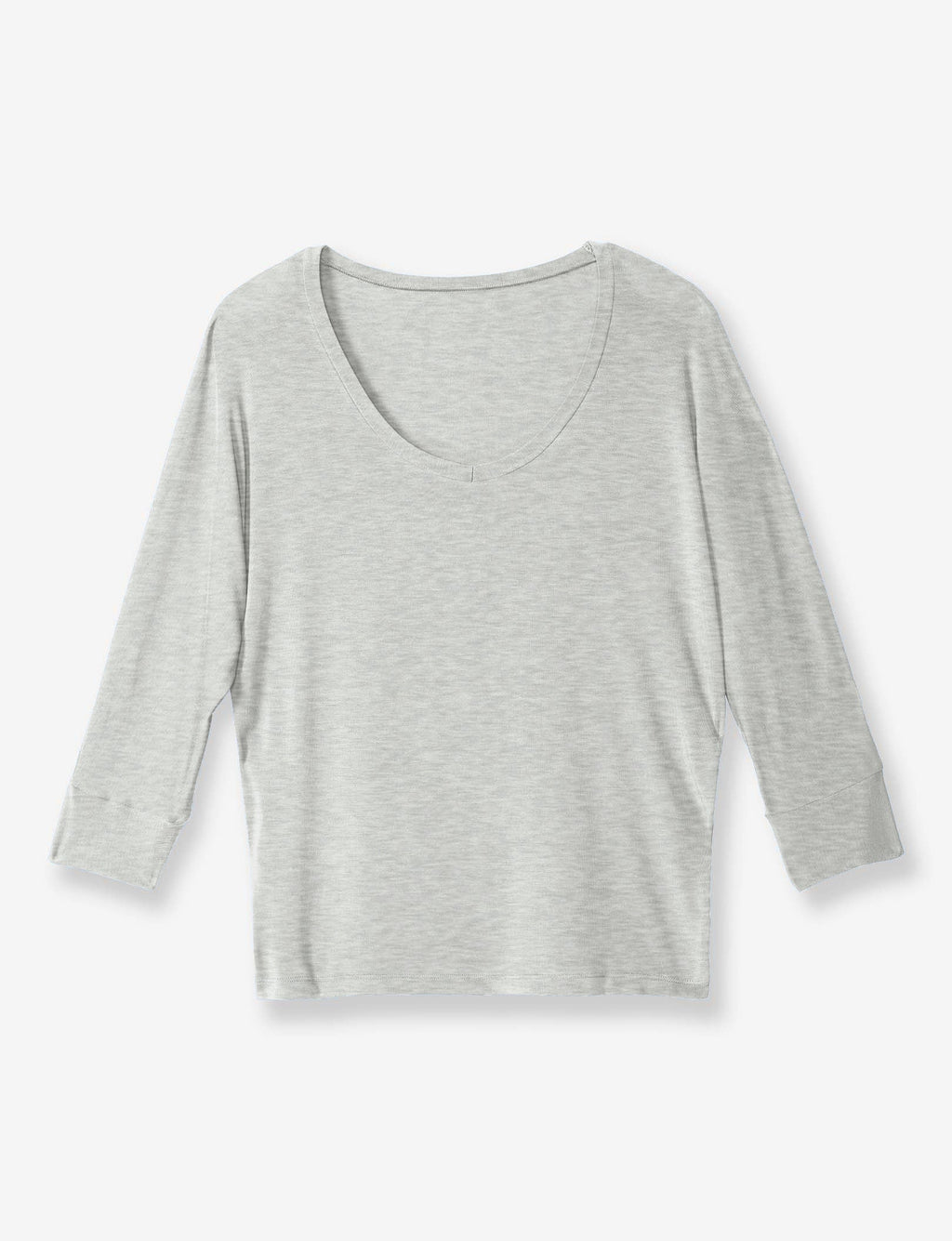 Women's Second Skin 3/4 Sleep Tee::Cool Grey Heather
