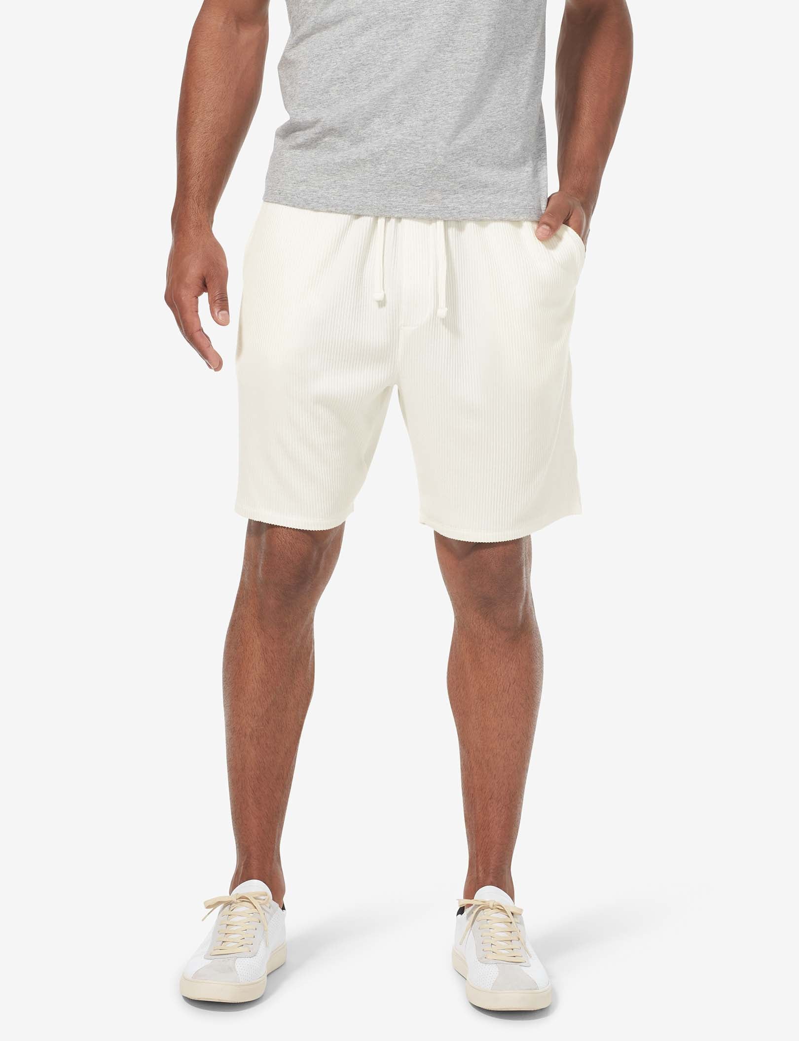 Zen Ribbed Short::Coconut Milk