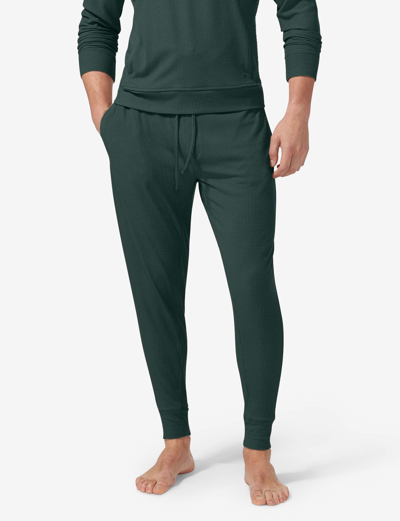 Zen Ribbed Jogger::Pine Grove
