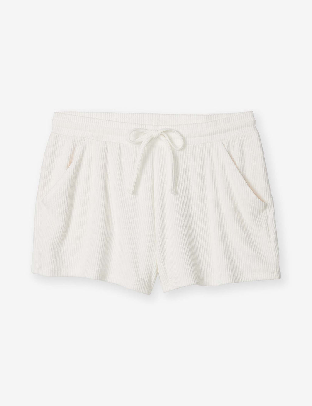 Women's Zen Ribbed Short::Coconut Milk