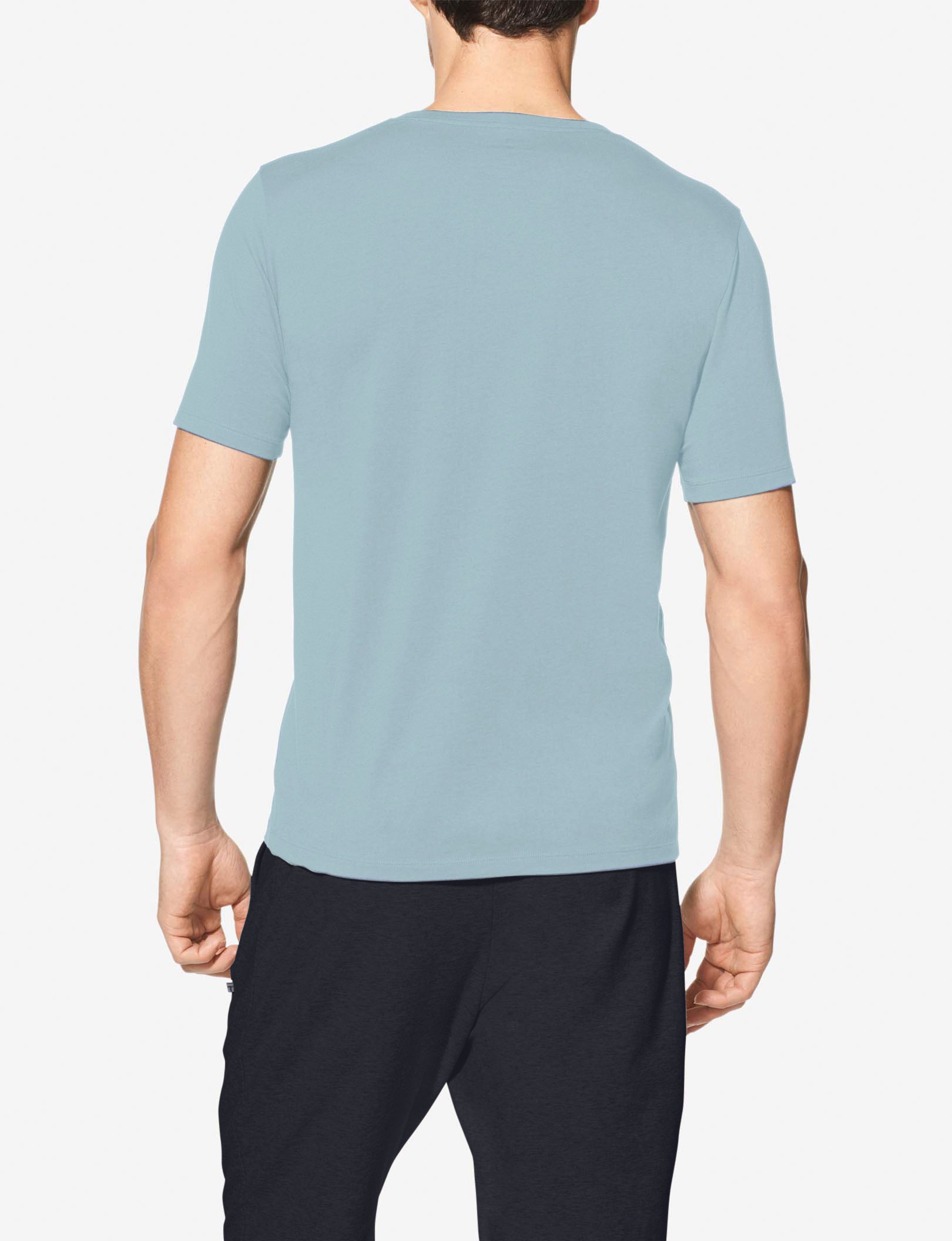 Second Skin V-Neck Tee::Slate