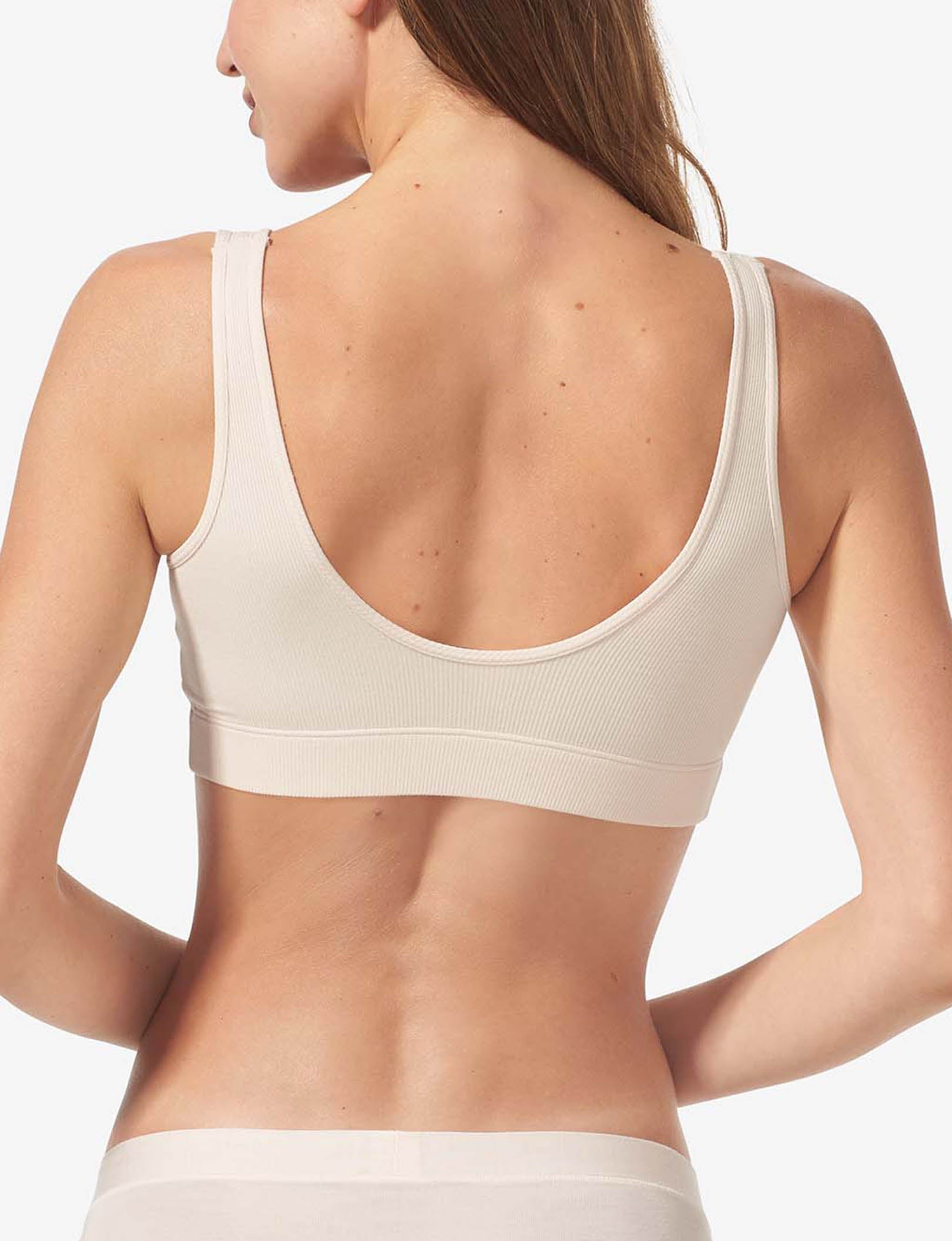 Second Skin Micro Rib Bralette::Pastel Rose Tan Micro Rib