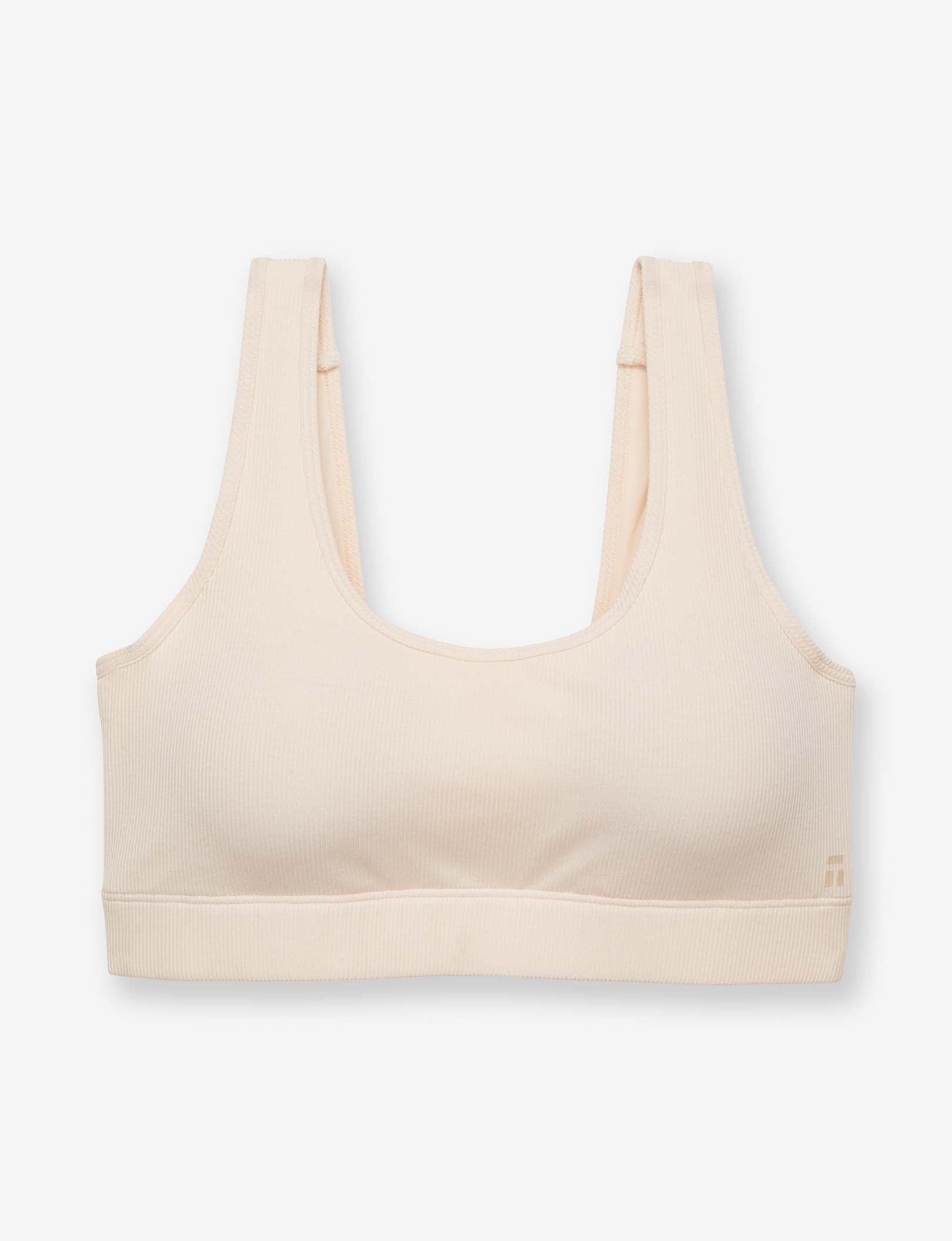 Second Skin Micro Rib Bralette::Pastel Rose Tan Micro Rib