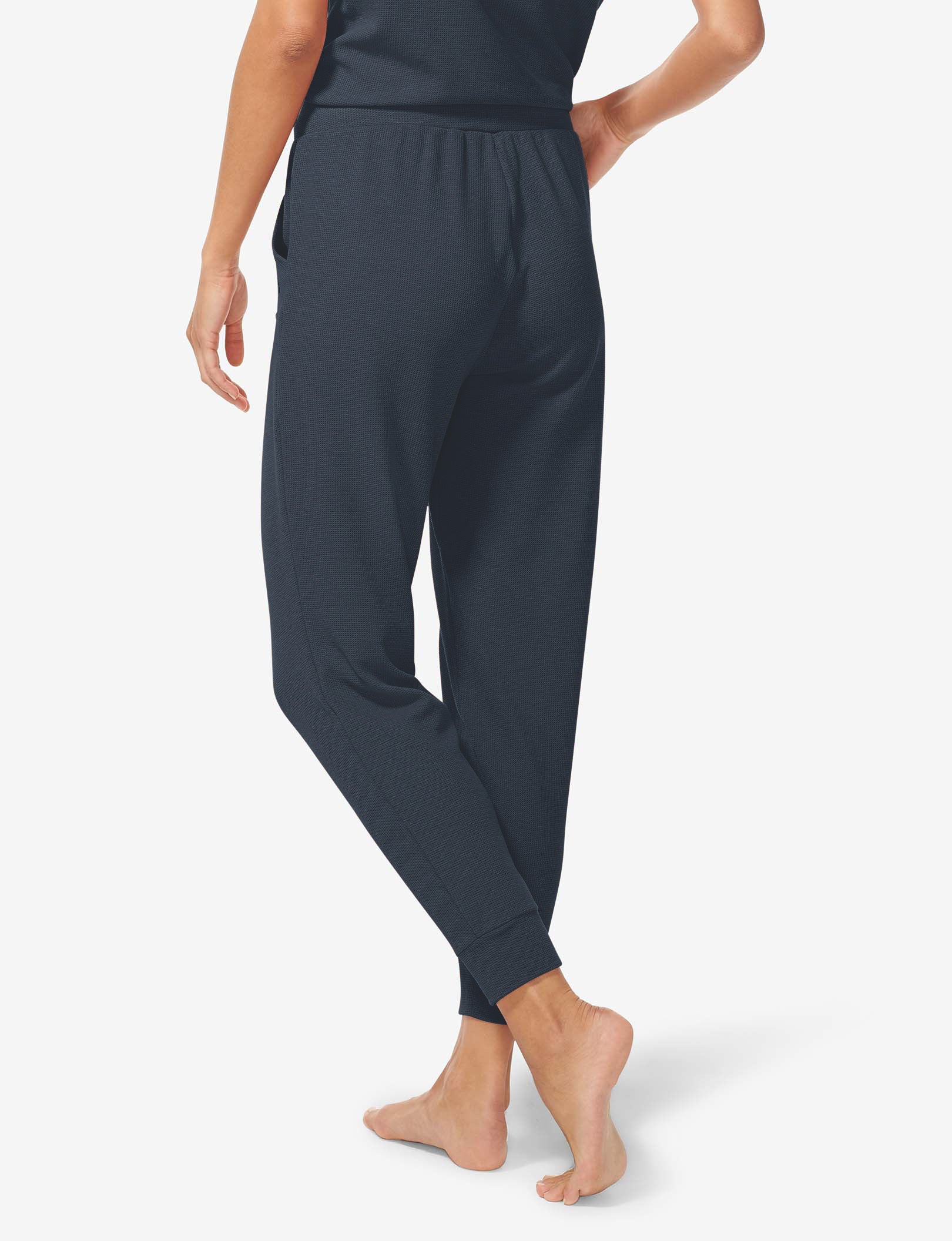 Women's Zen Waffle Tee & Jogger Set::Night Sky Waffle