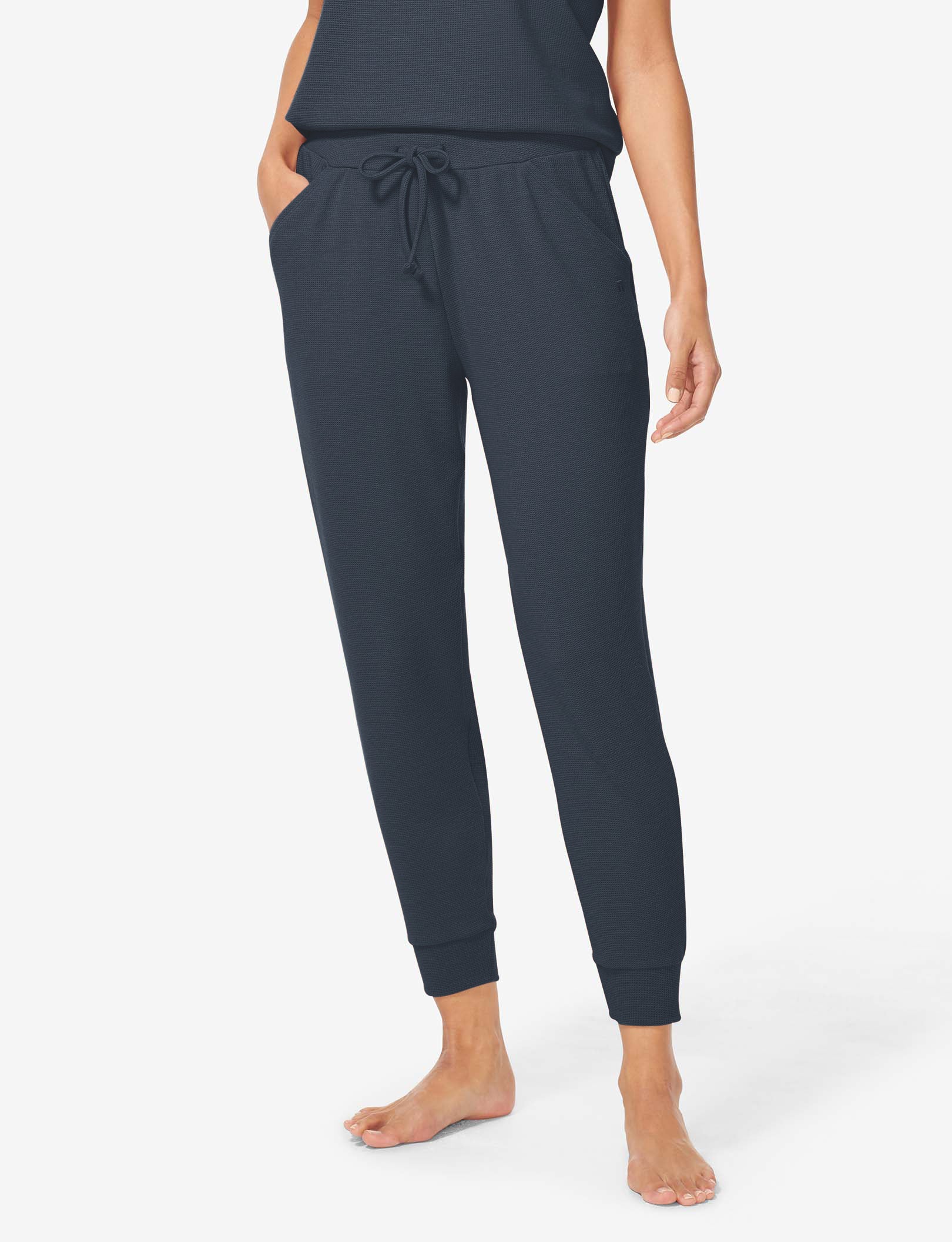 Women's Zen Waffle Tee & Jogger Set::Night Sky Waffle