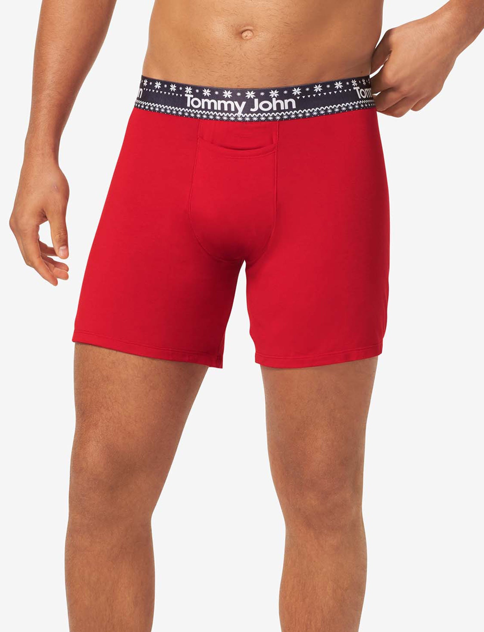 Second Skin Relaxed Fit Boxer 6"::Haute Red