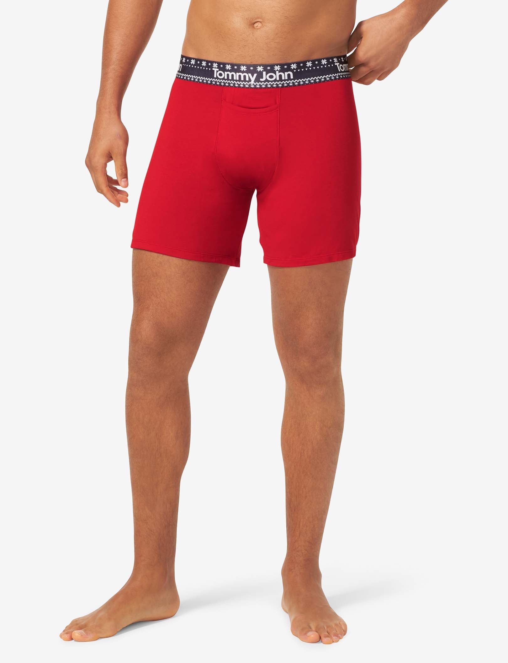 Second Skin Relaxed Fit Boxer 6"::Haute Red