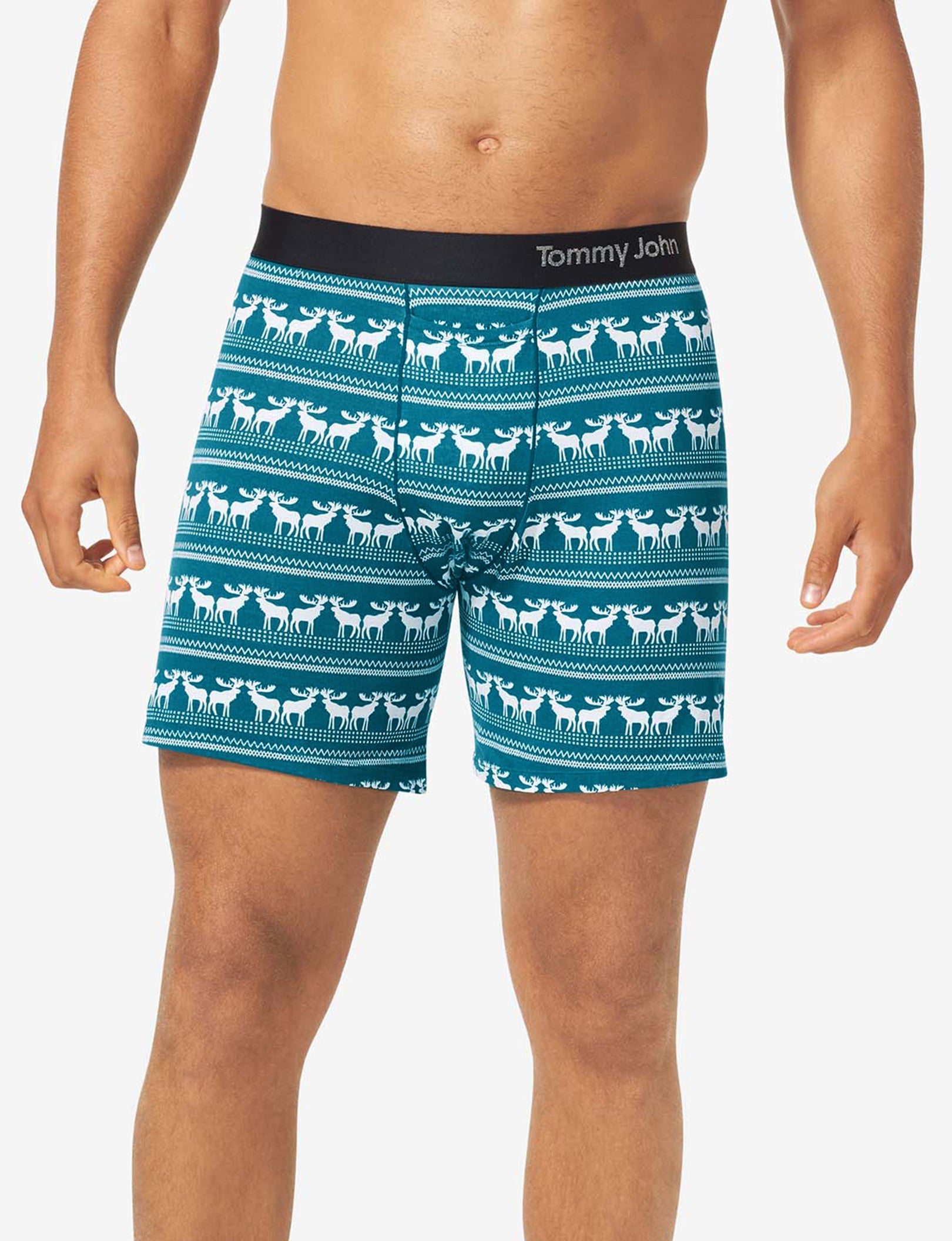 Cool Cotton Relaxed Fit Boxer 6"::Moose Blanket