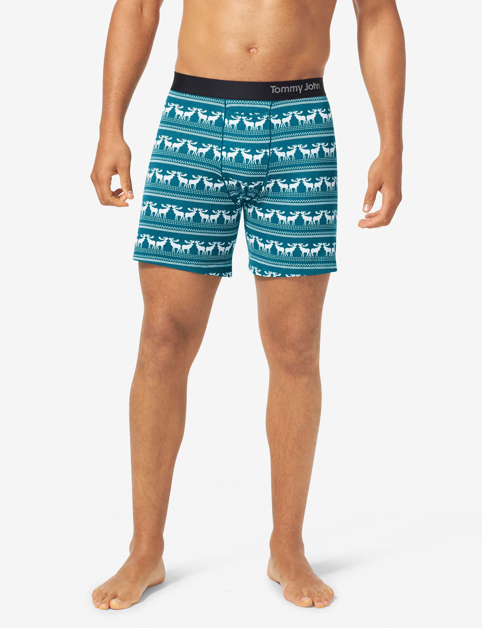 Cool Cotton Relaxed Fit Boxer 6"::Moose Blanket