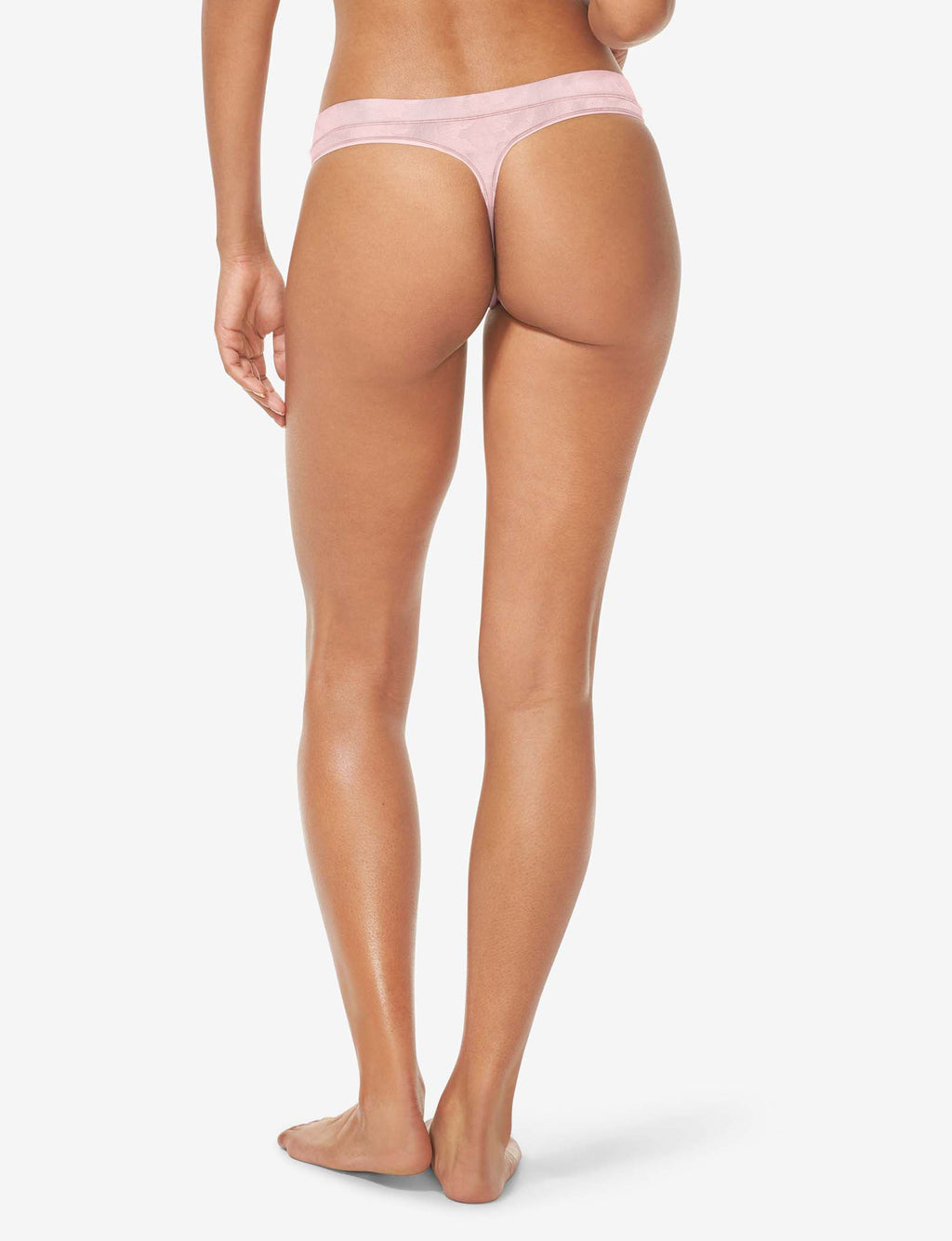 Women's Second Skin Comfort Lace Thong::Peachskin Lace
