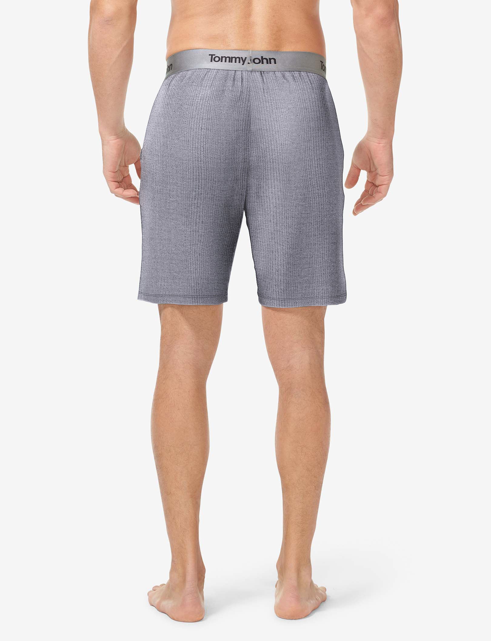 Second Skin Luxe Rib Sleep Short::Navy Heather Rib