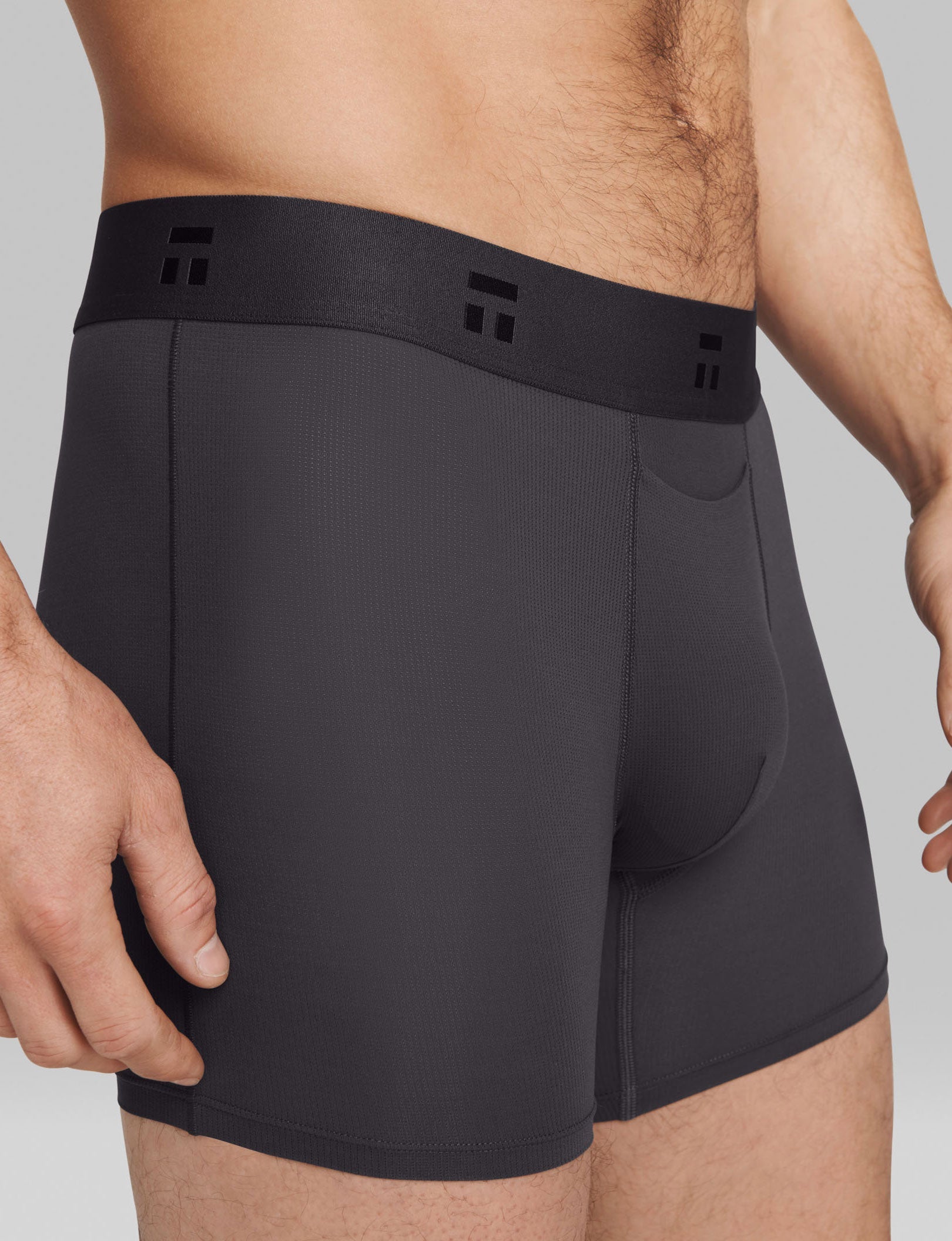 Air Trunk 4"::Gray Pinstripe