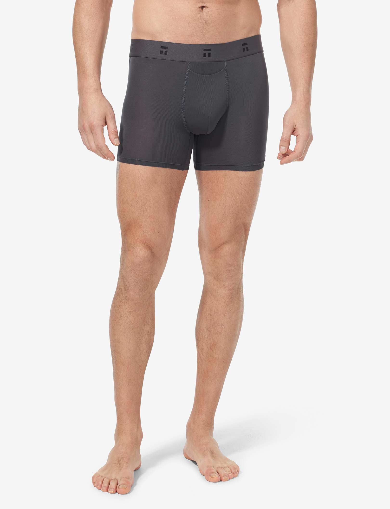 Air Trunk 4"::Gray Pinstripe