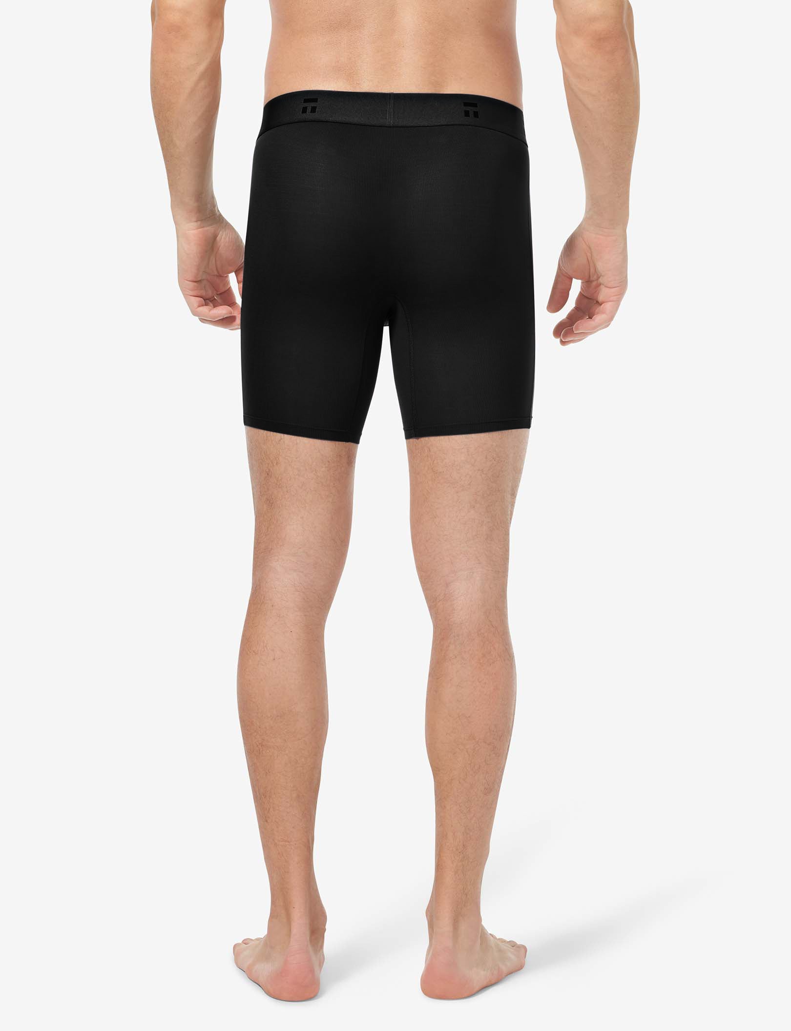 Air Mid-Length Boxer Brief 6"::Black