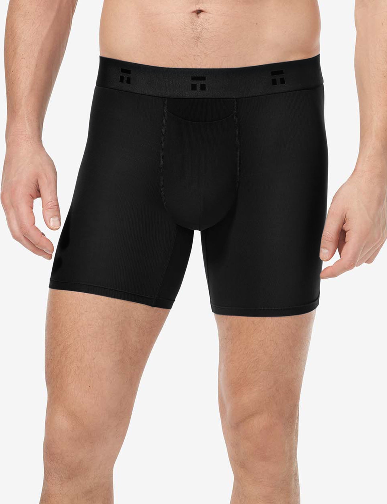 Air Mid-Length Boxer Brief 6"::Black
