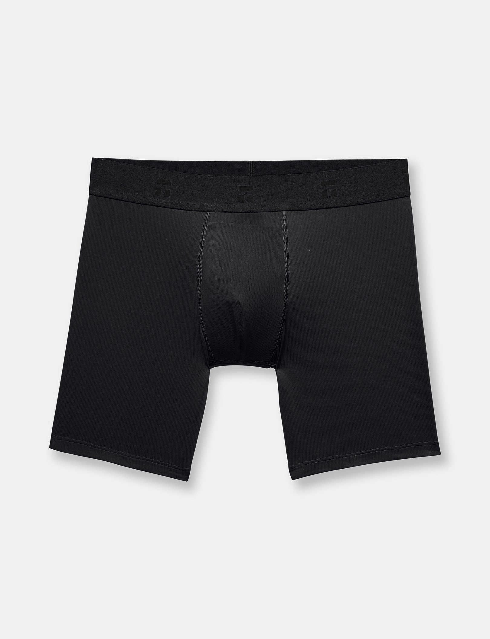 Air Mid-Length Boxer Brief 6"::Black