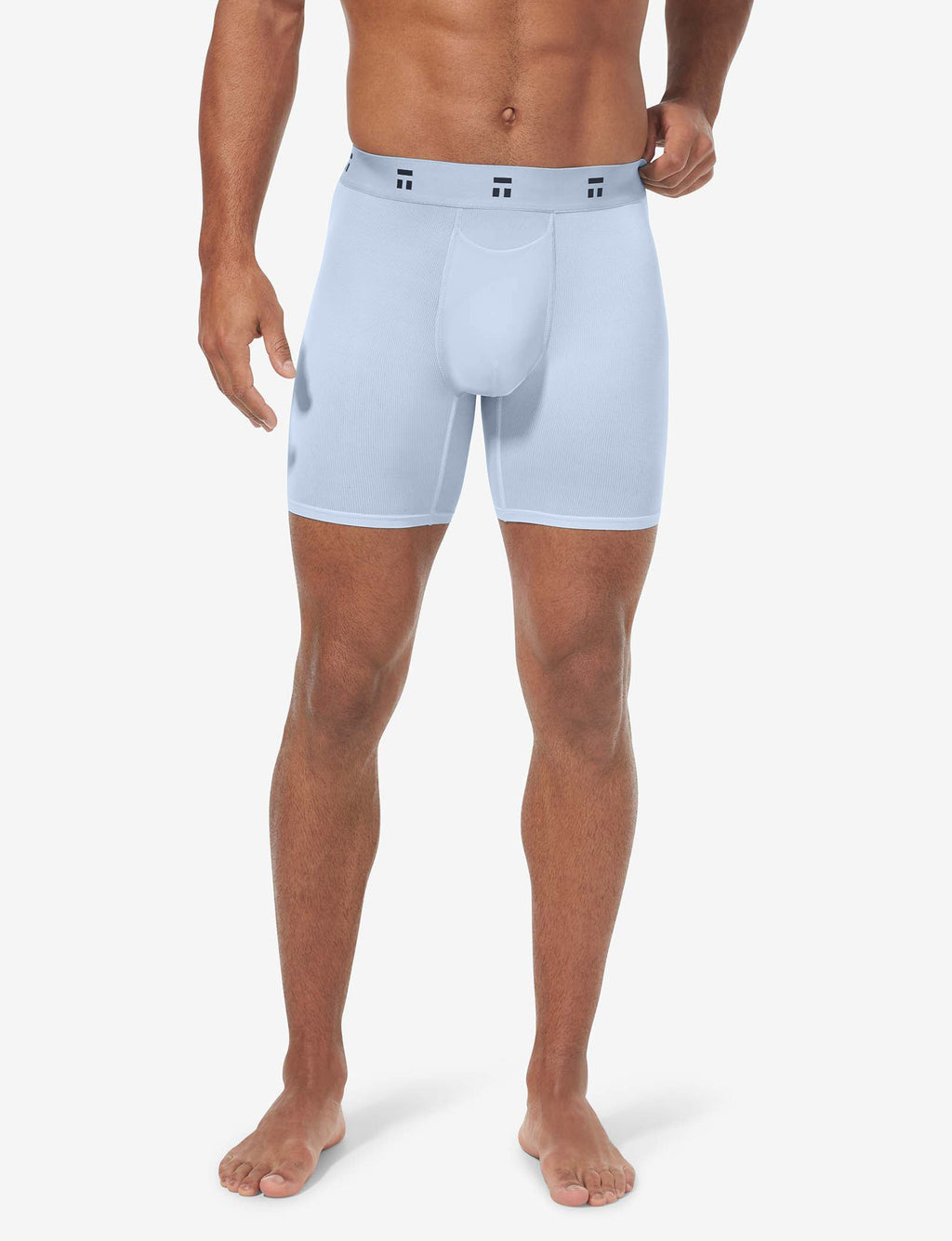 Air Mesh Mid-Length Boxer Brief 6"::Ice Water