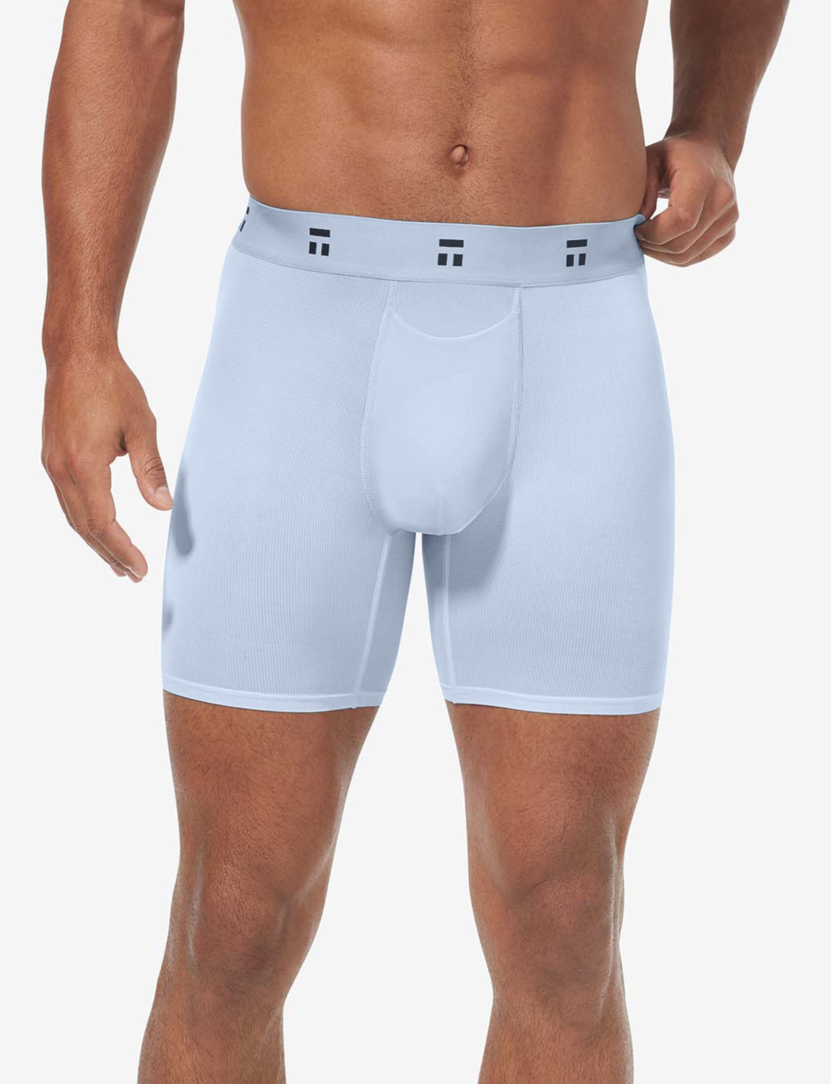 Air Mid-Length Boxer Brief 6"::Ice Water