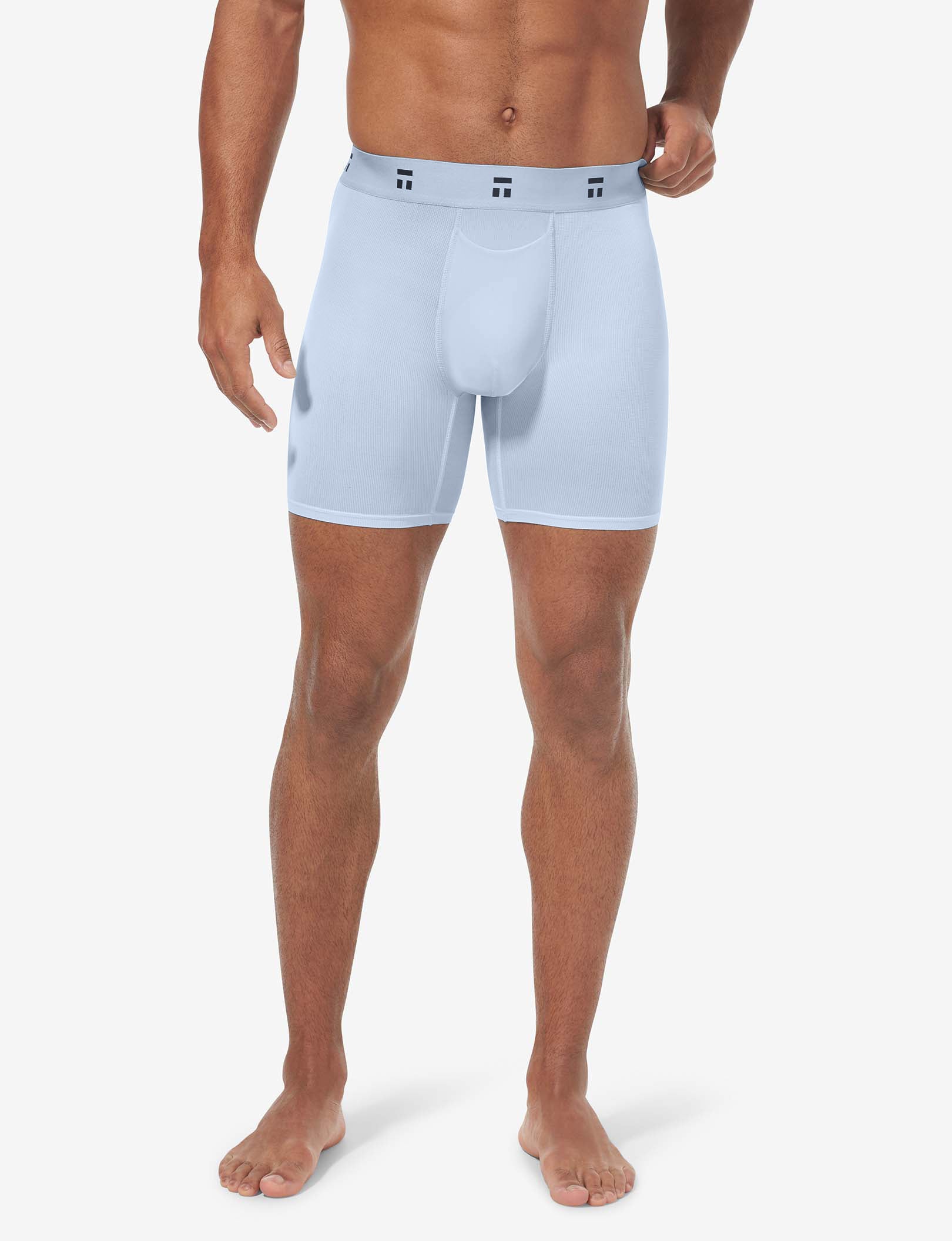 Air Mid-Length Boxer Brief 6"::Ice Water