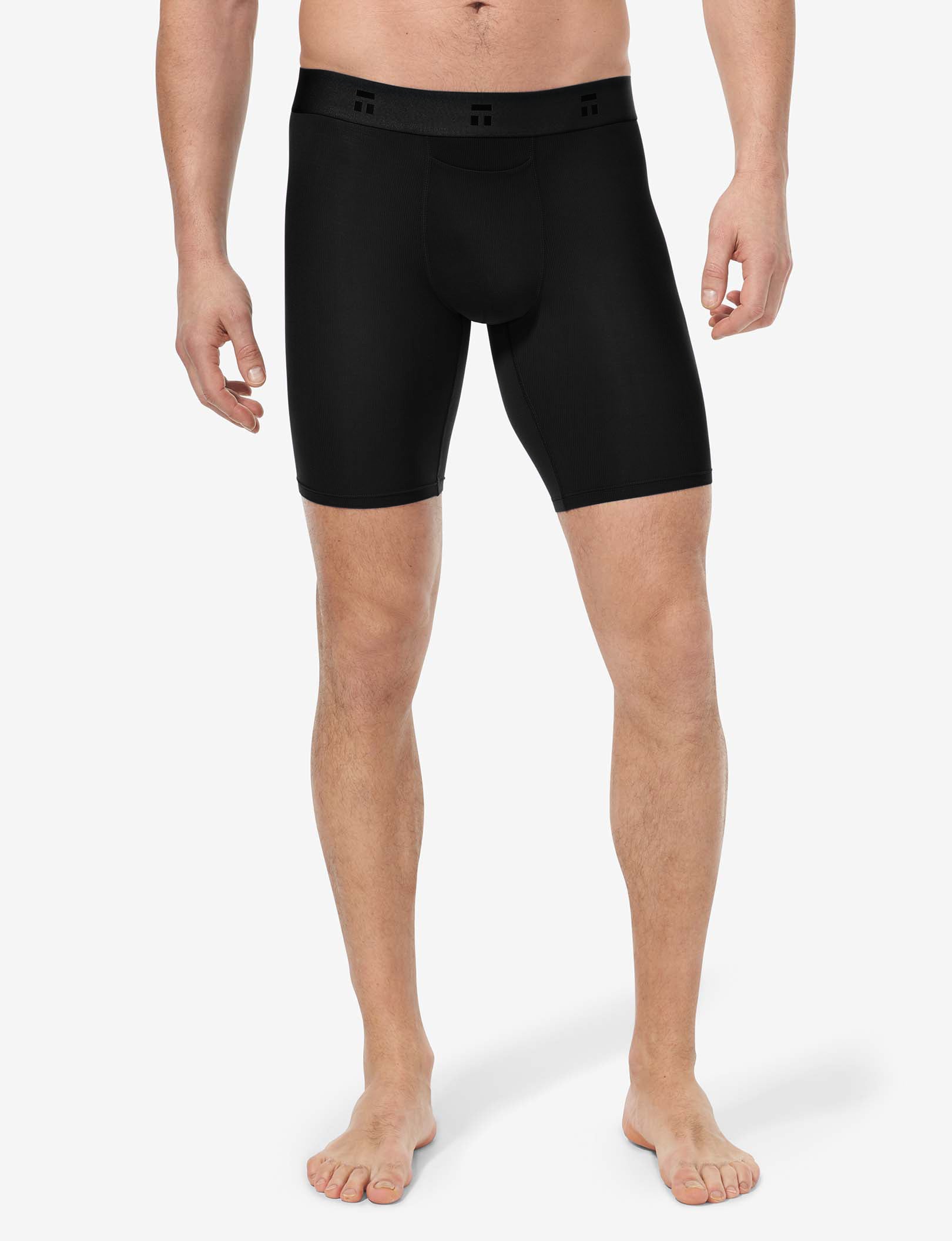 Premium Boxer Brief 8" (3-Pack)::Black/Navy Blazer