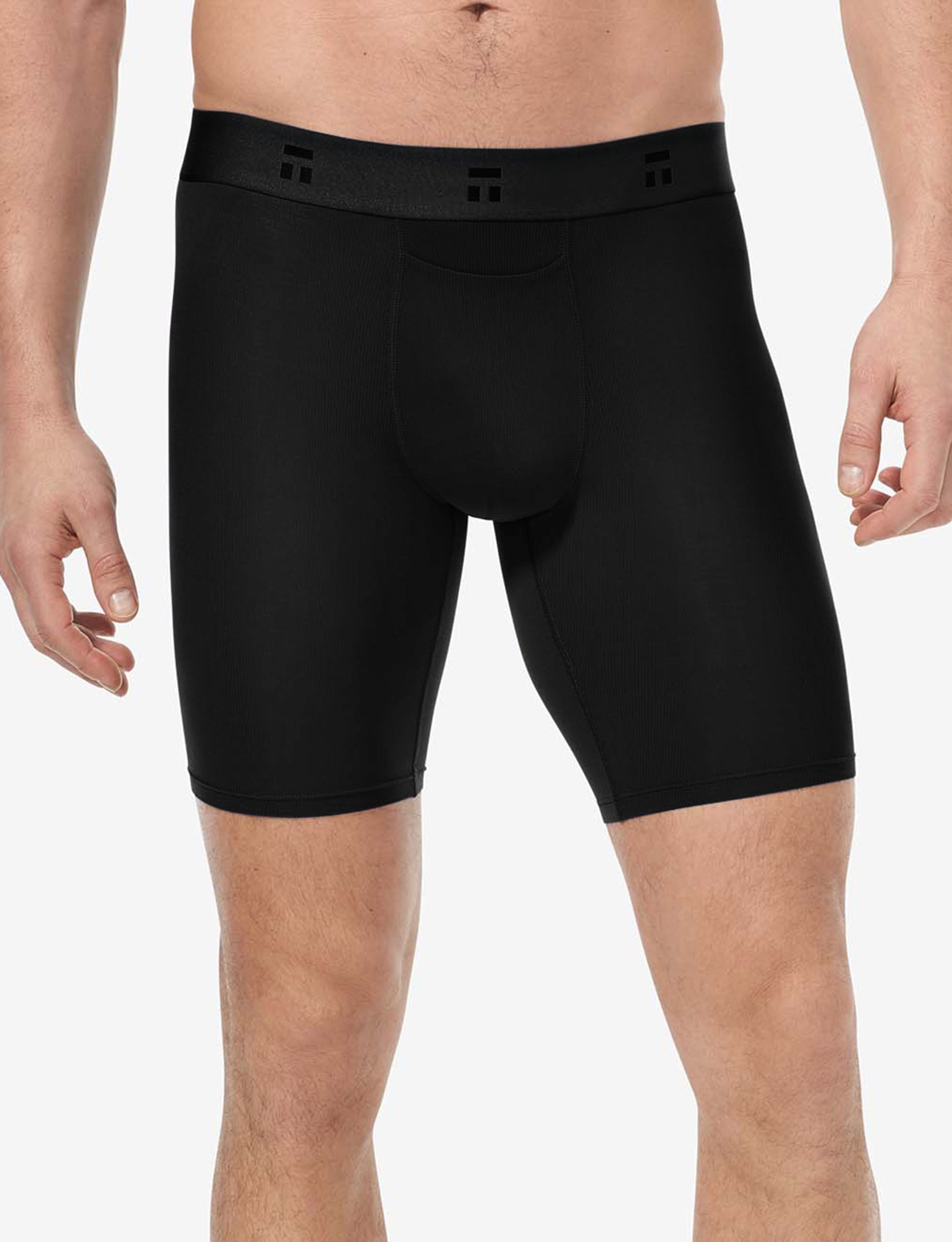 Premium Boxer Brief 8" (3-Pack)::Black/Navy Blazer