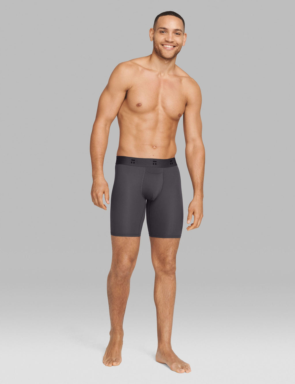Air Boxer Brief 8" (3-Pack)::Black/Blue/Gray