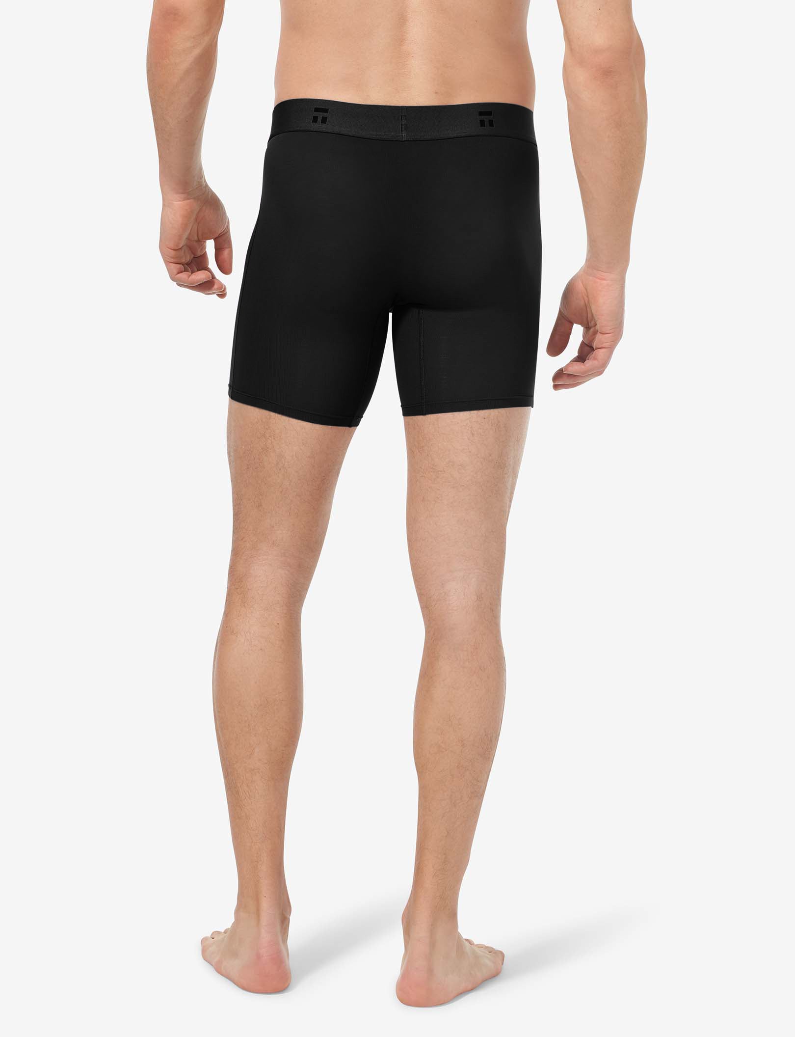 Premium Hammock Pouch Mid-Length Boxer Brief 6" (3-Pack)::Black/Navy Blazer