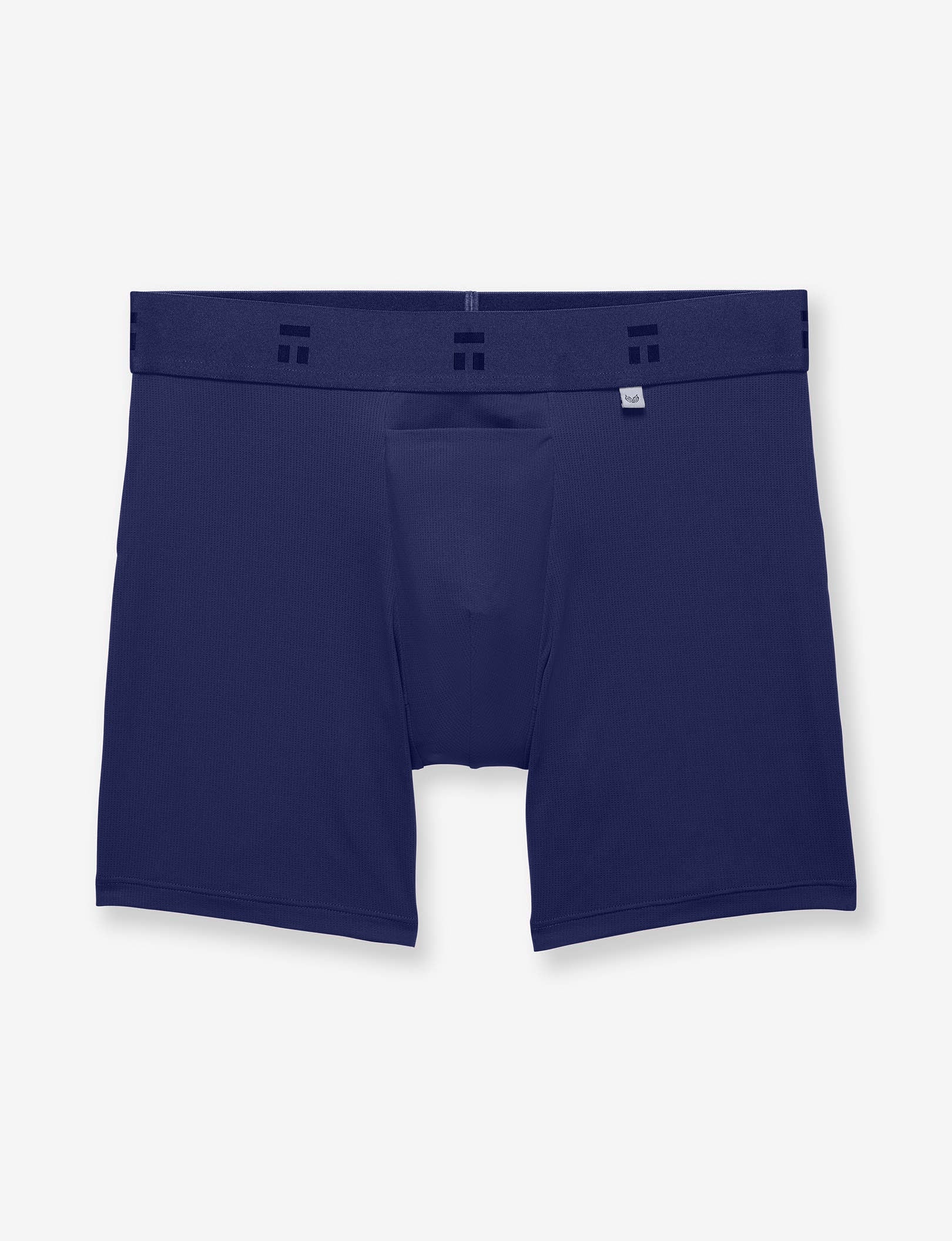Premium Hammock Pouch Mid-Length Boxer Brief 6" (3-Pack)::Black/Navy Blazer
