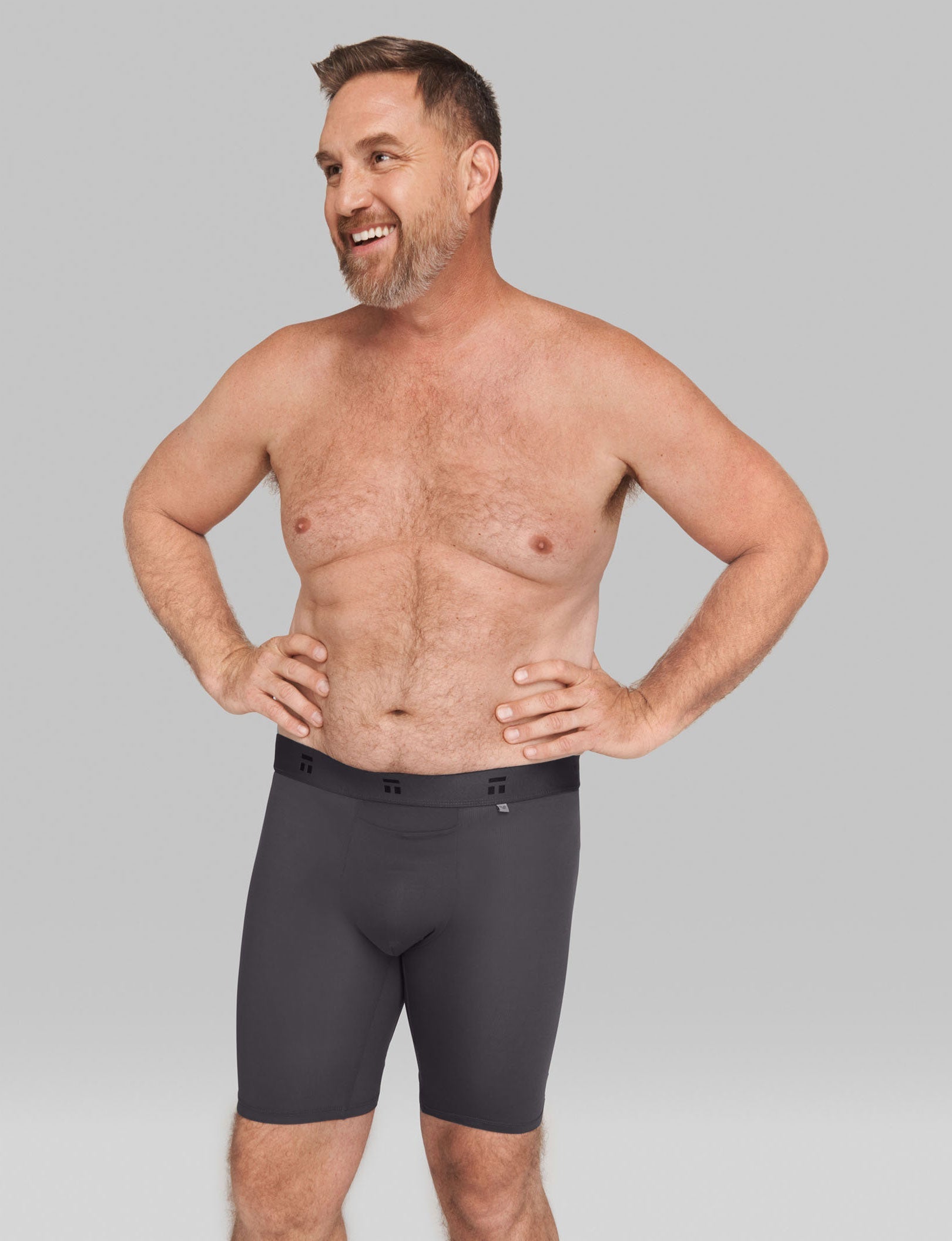 Air Hammock Pouch™ Boxer Brief 8"::Gray Pinstripe