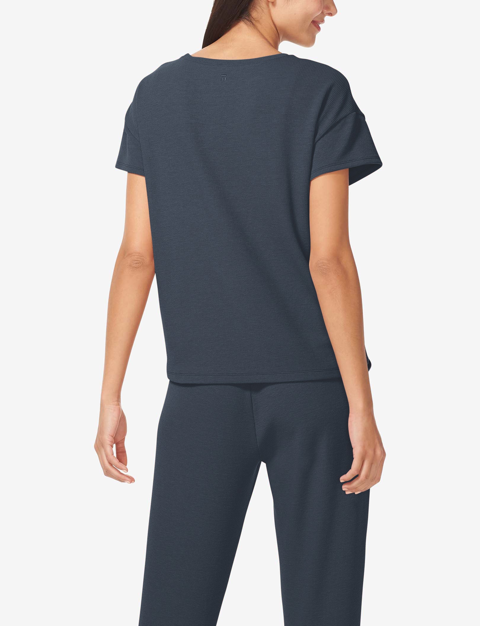 Women's Zen Waffle Tee & Jogger Set::Night Sky Waffle