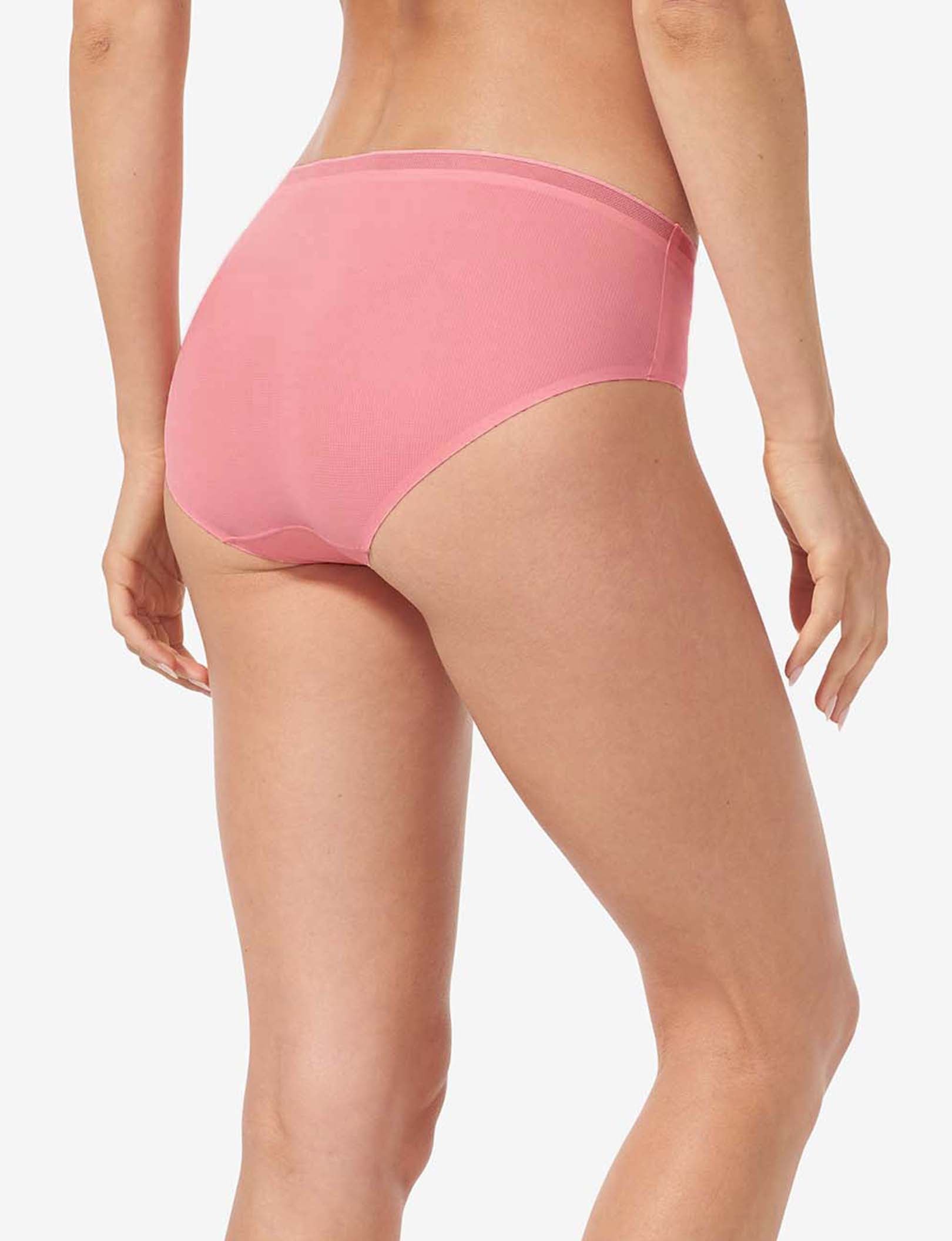Women's Air Mesh Brief (3-Pack)::Pink/Maple Sugar
