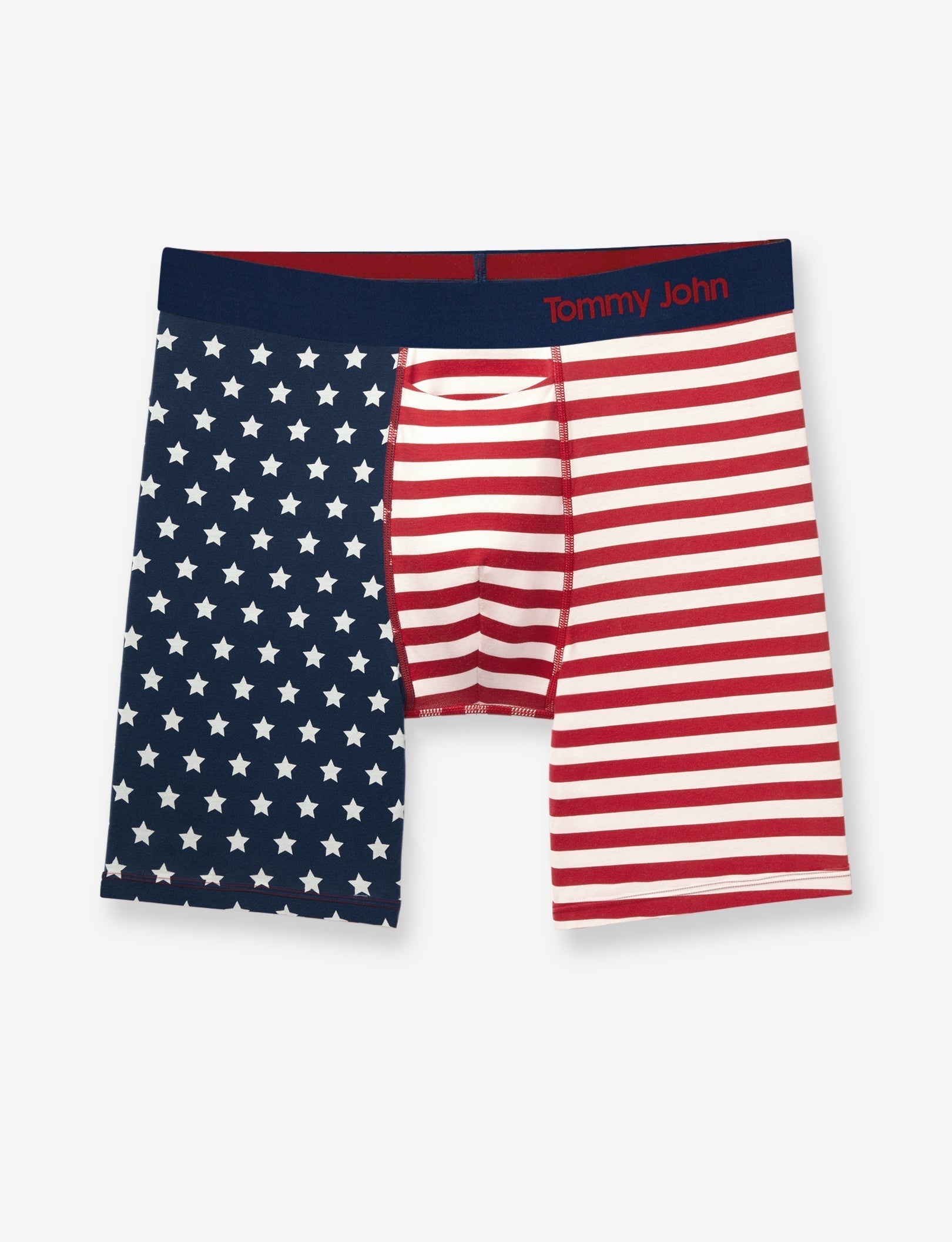 Cool Cotton Mid-Length Boxer Brief 6"::US Flag
