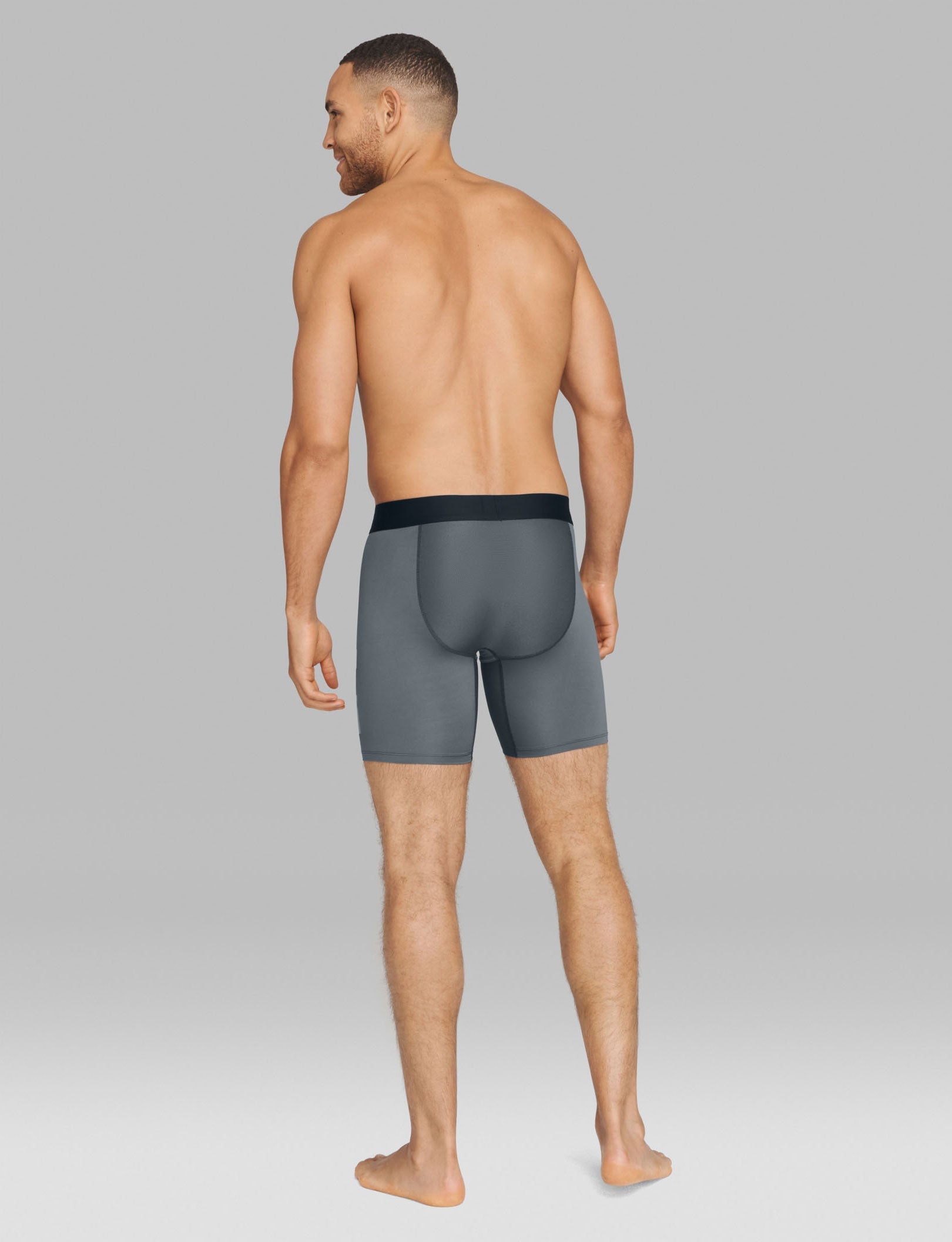 360 Sport Mid-Length Boxer Brief 6"::Turbulence