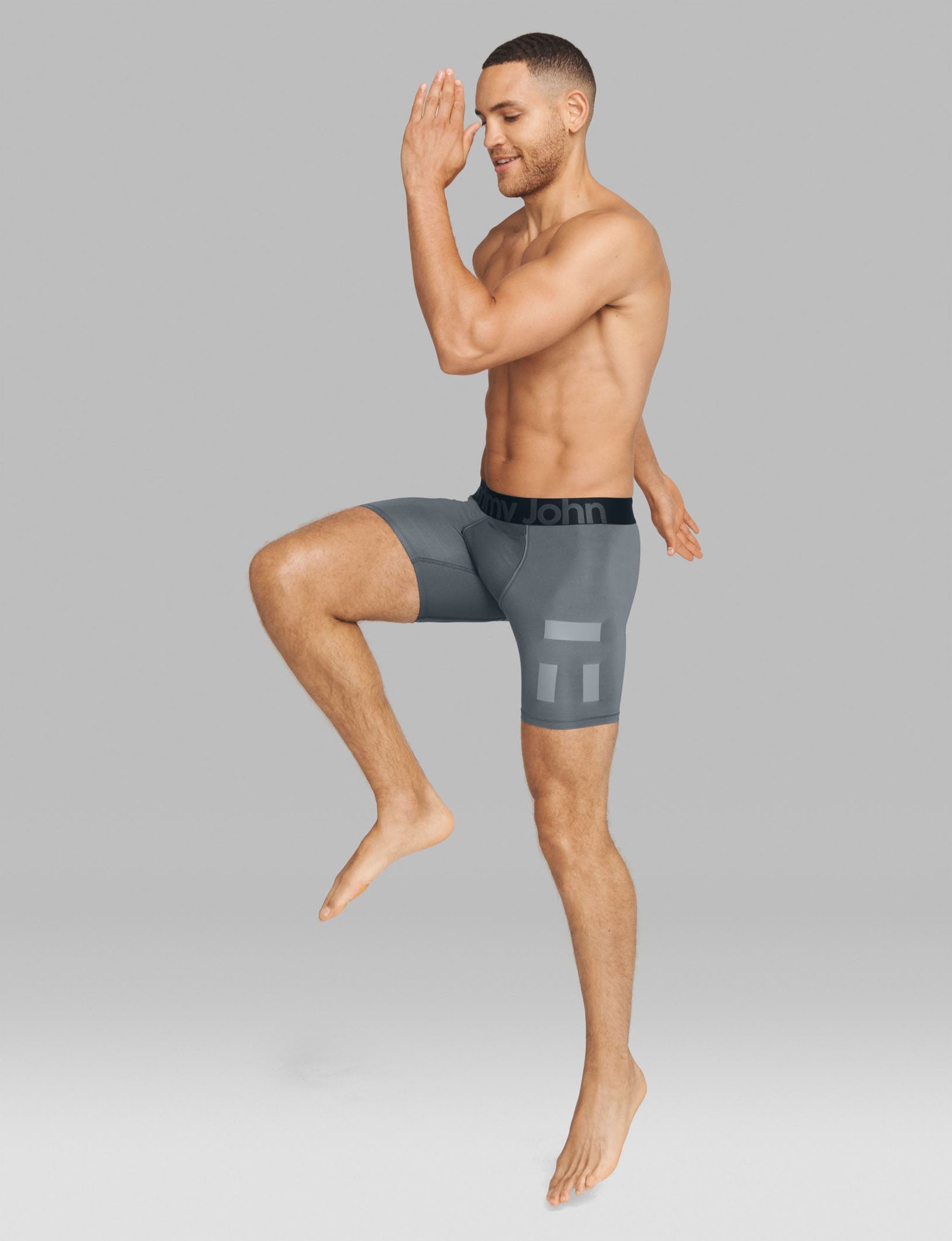360 Sport Mid-Length Boxer Brief 6" (3-Pack)::Dress Blues/Turbulence/Black