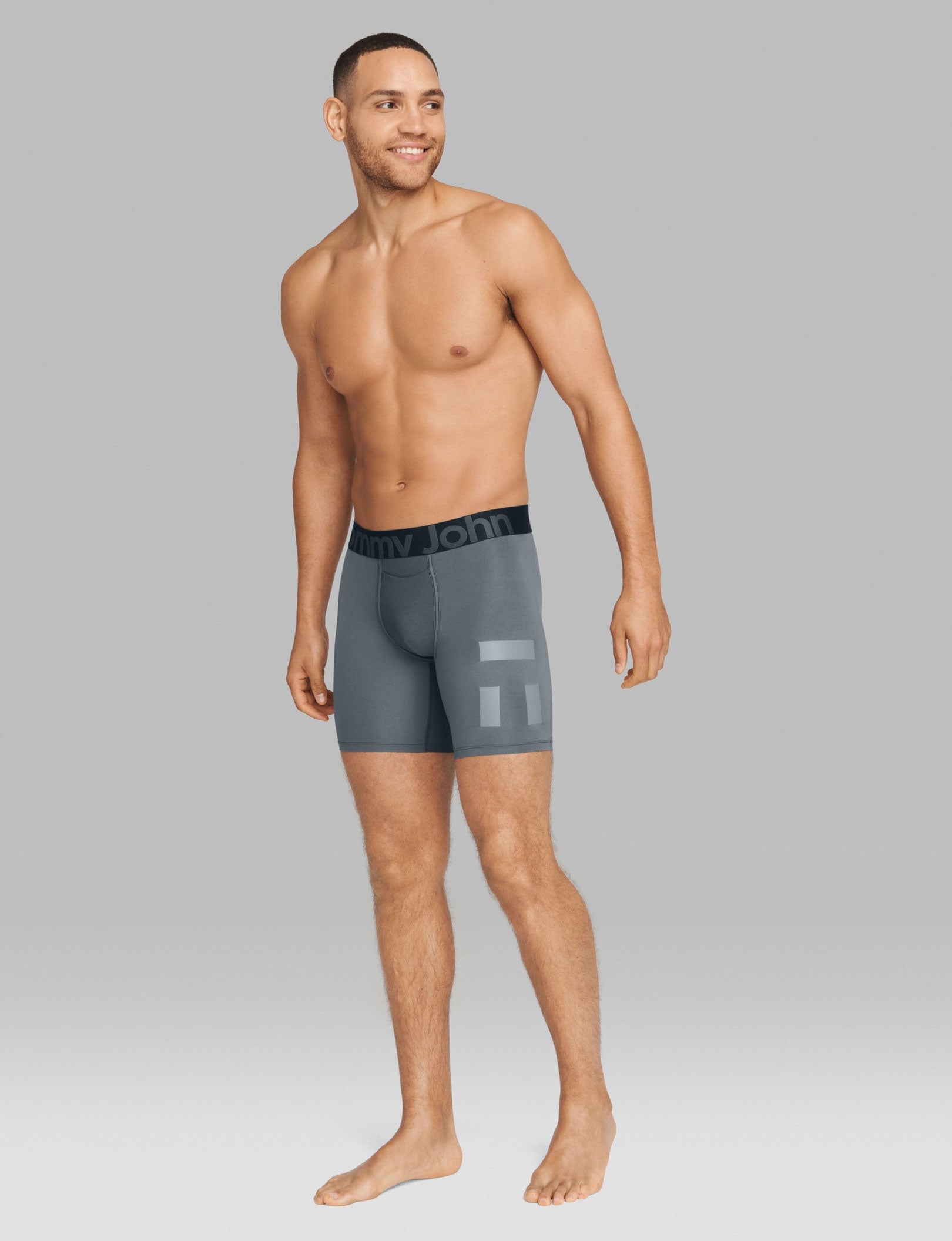360 Sport Mid-Length Boxer Brief 6"::Turbulence