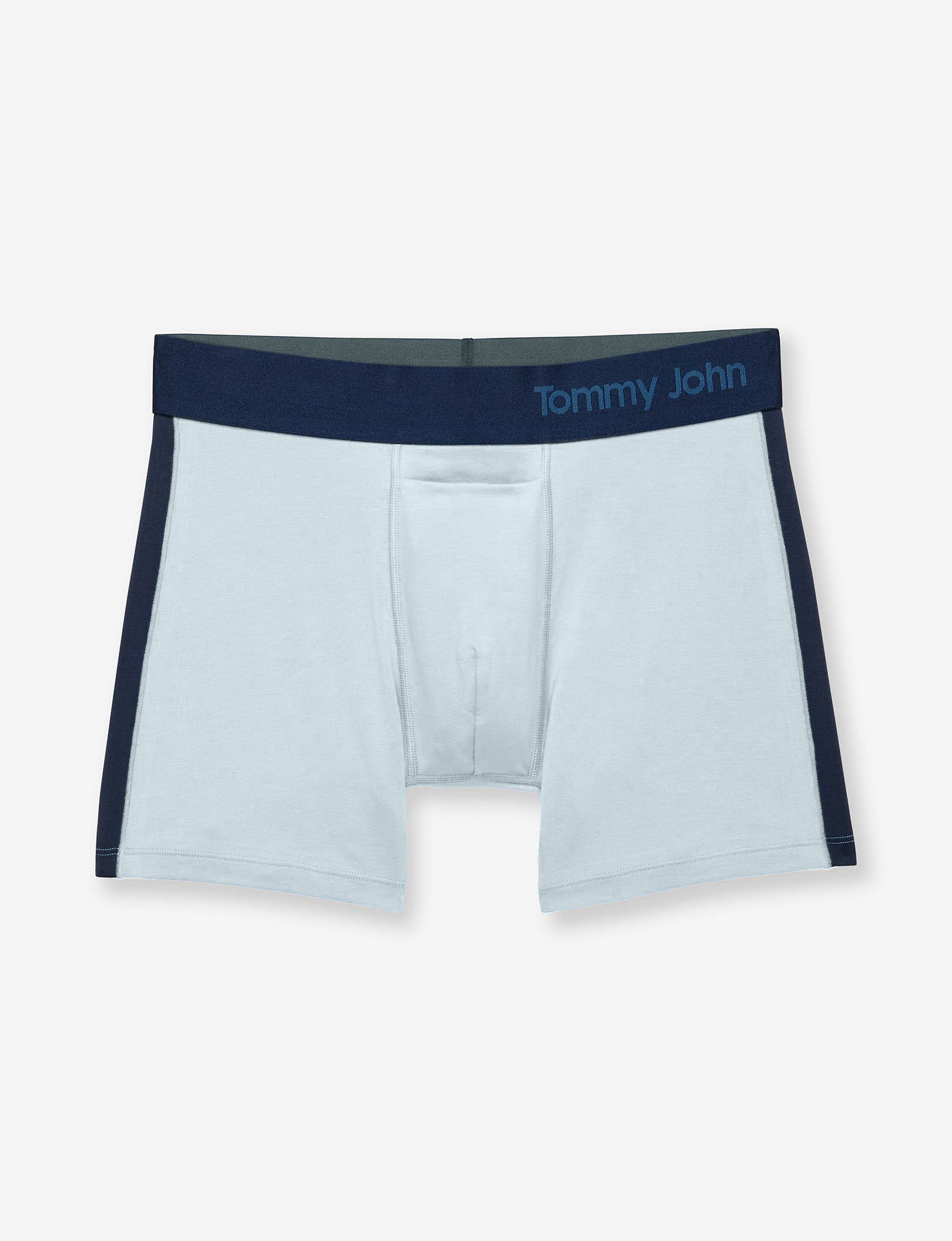 Cool Cotton Trunk 4"::Slate/Navy