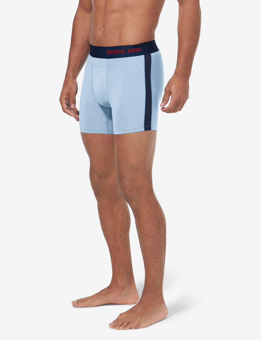 Cool Cotton Trunk 4"::Cashmere Blue/Navy