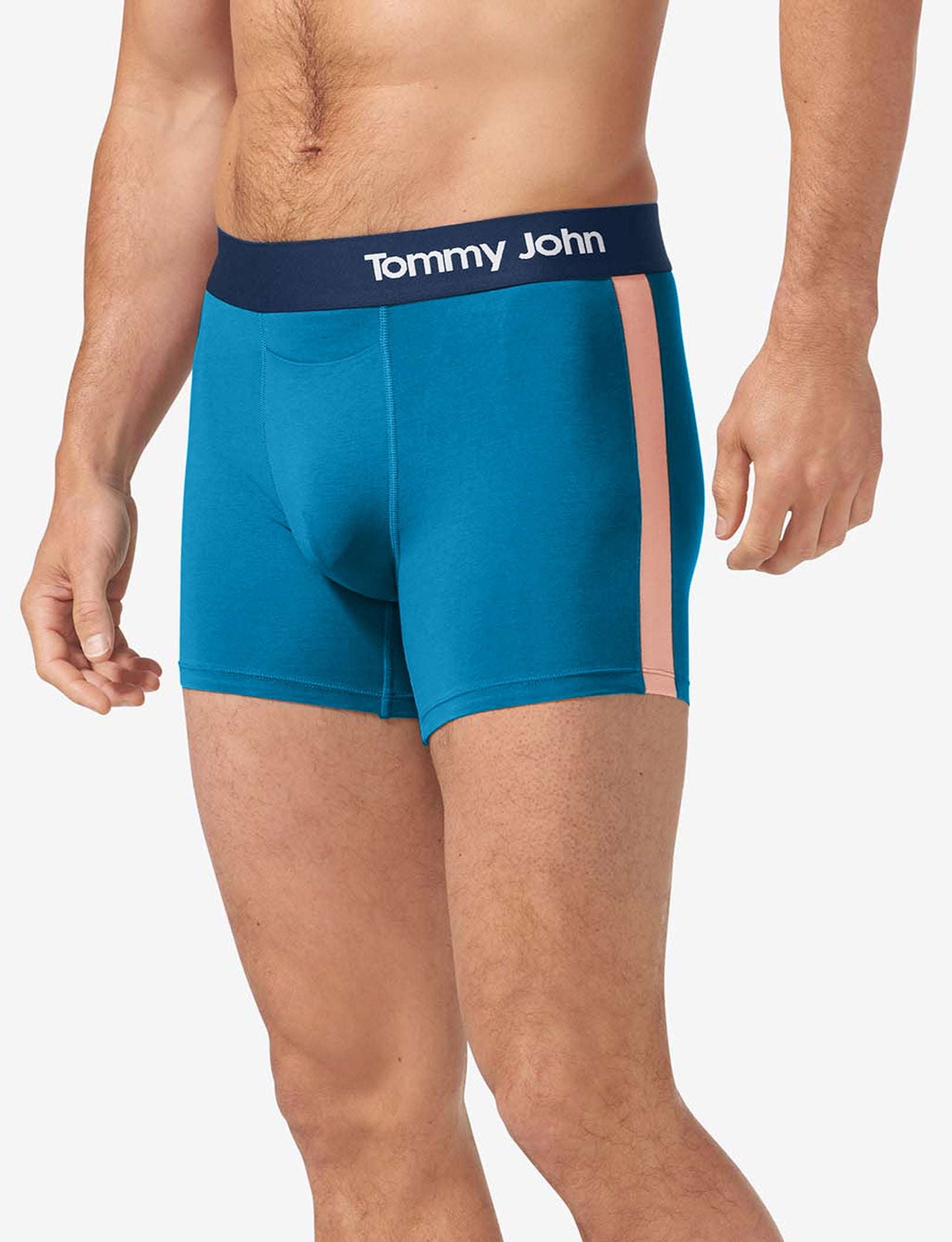 Cool Cotton Trunk 4"::Ceramic Blue/Peach