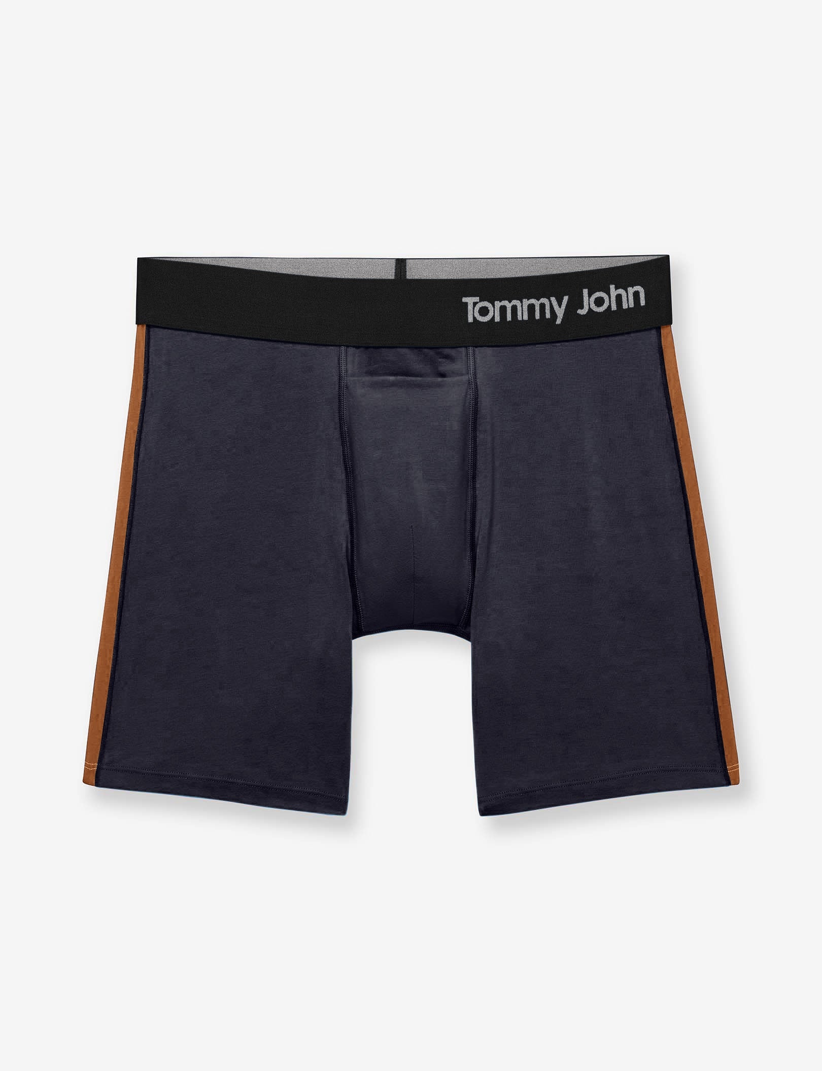 Cool Cotton Mid-Length Boxer Brief 6"::Night Sky/Caramel Cafe