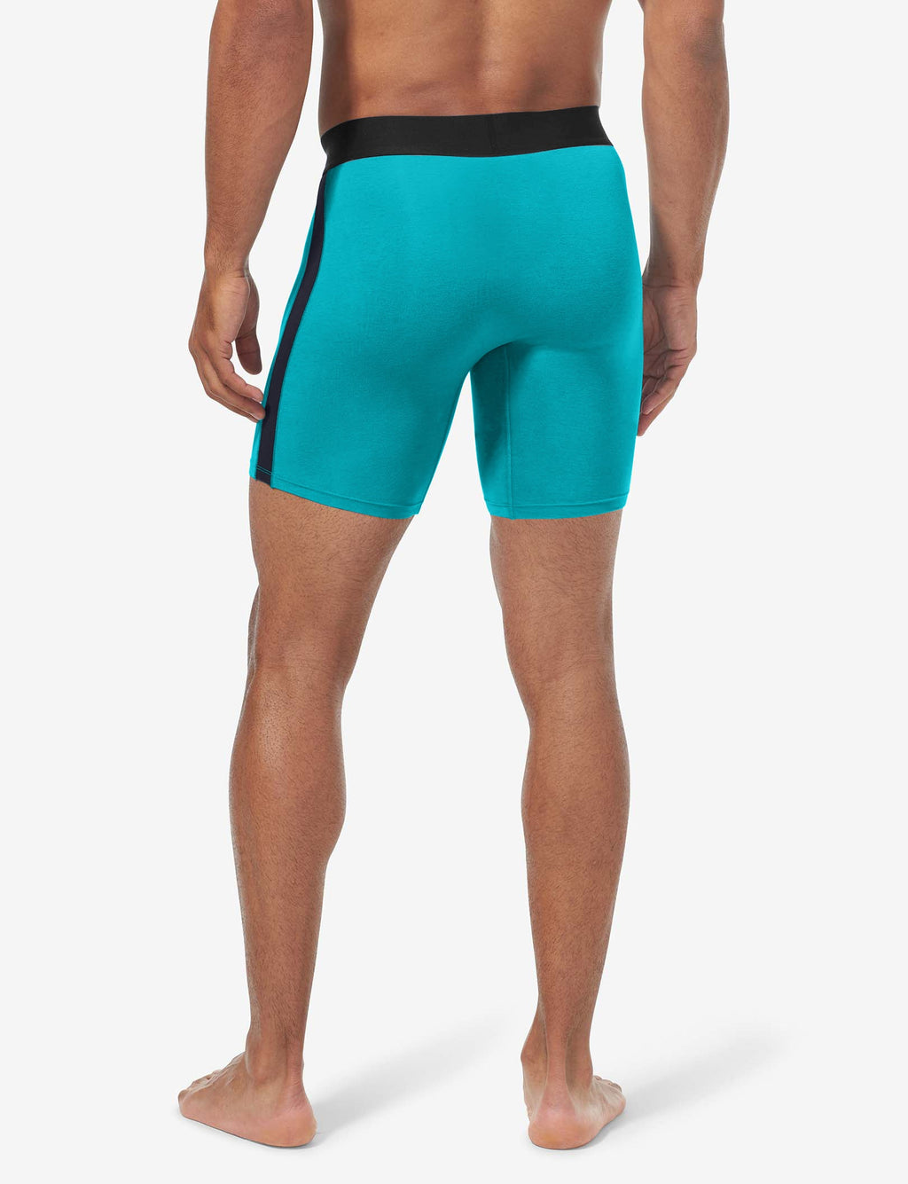 Cool Cotton Mid-Length Boxer Brief 6"::Fanfare/Night Sky