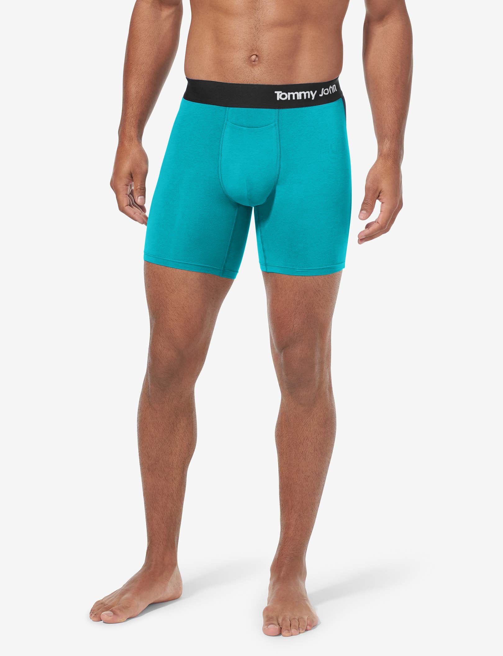 Cool Cotton Mid-Length Boxer Brief 6"::Fanfare/Night Sky