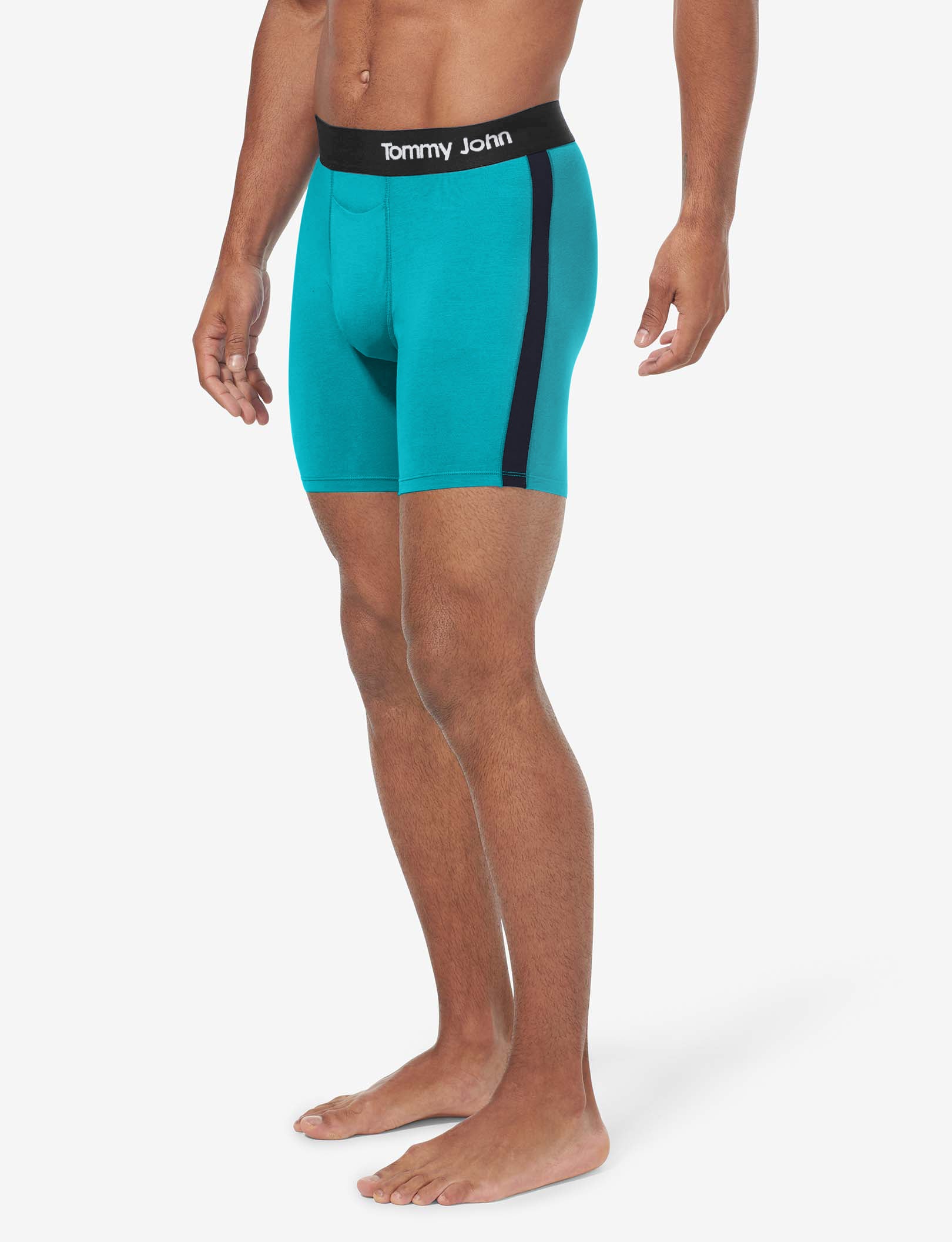 Cool Cotton Mid-Length Boxer Brief 6"::Fanfare/Night Sky