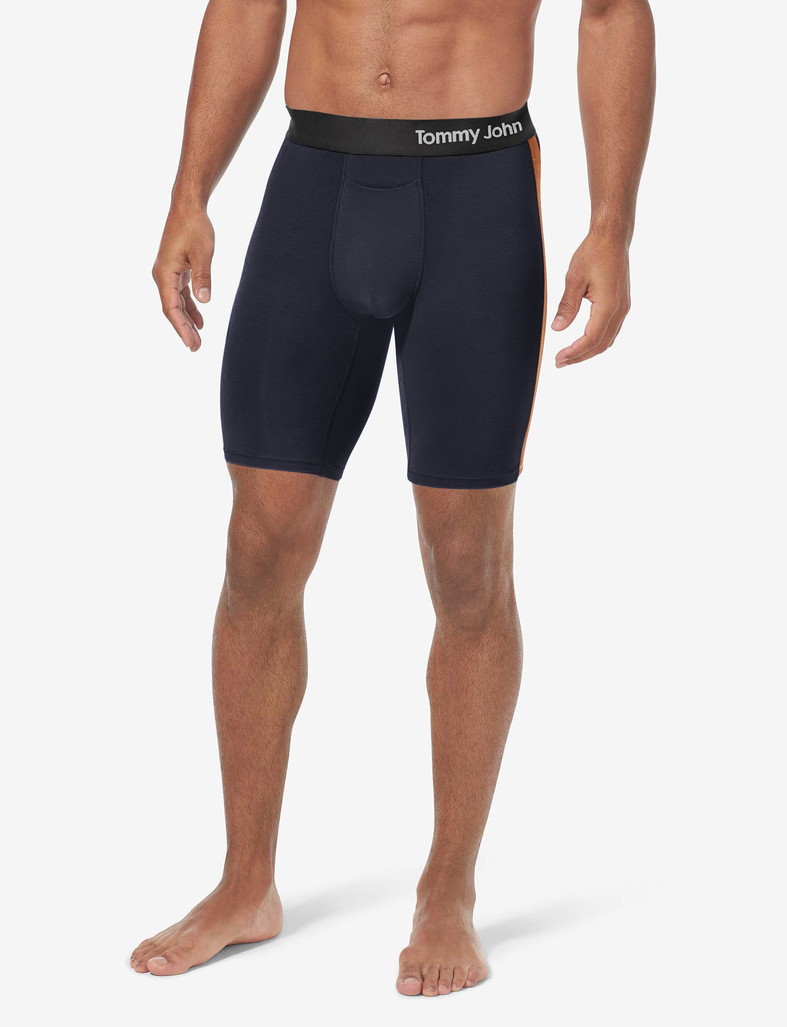 Cool Cotton Boxer Brief 8"::Night Sky/Caramel Cafe
