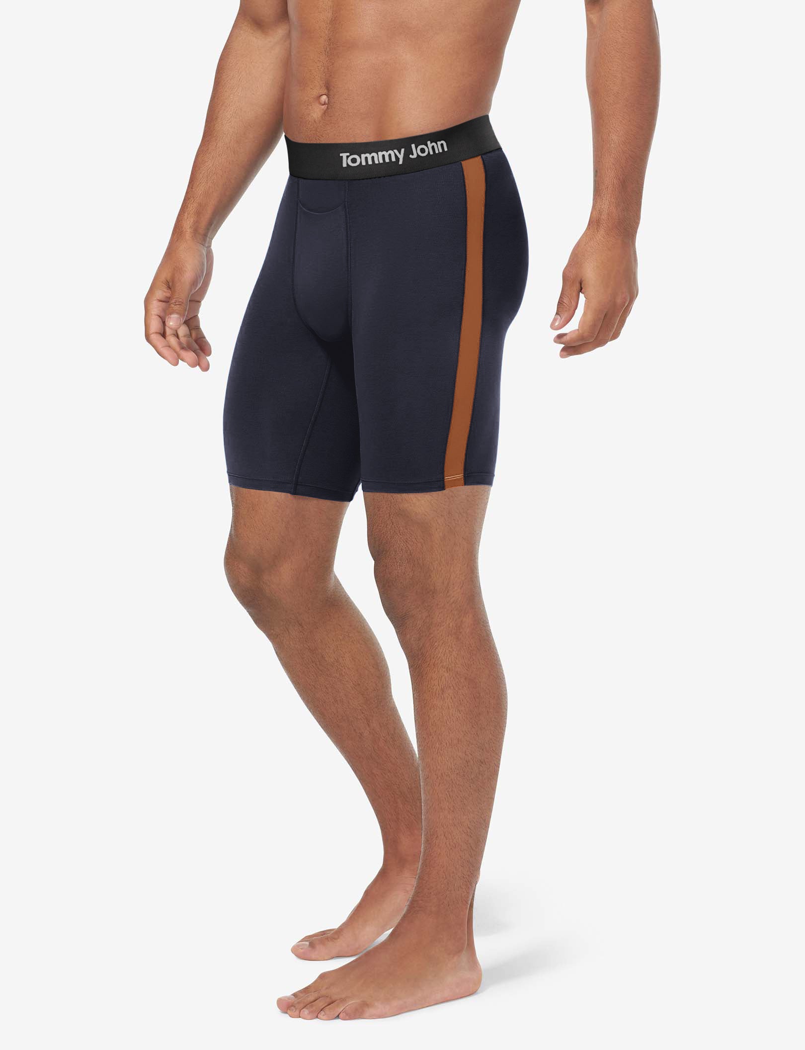 Cool Cotton Boxer Brief 8"::Night Sky/Caramel Cafe