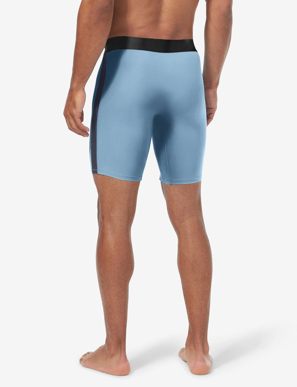Cool Cotton Boxer Brief 8"::Dusk Blue/Night Sky