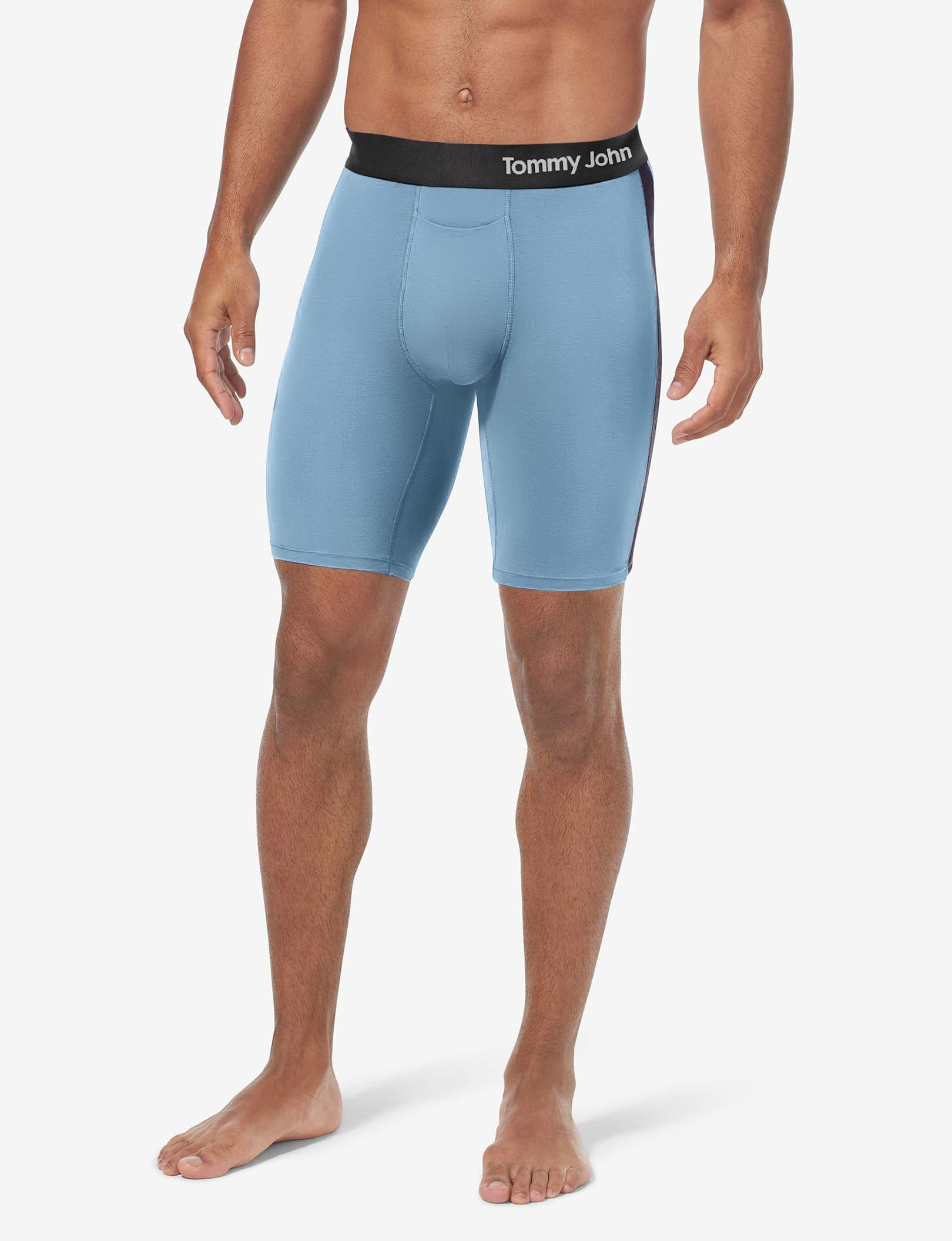 Cool Cotton Boxer Brief 8"::Dusk Blue/Night Sky