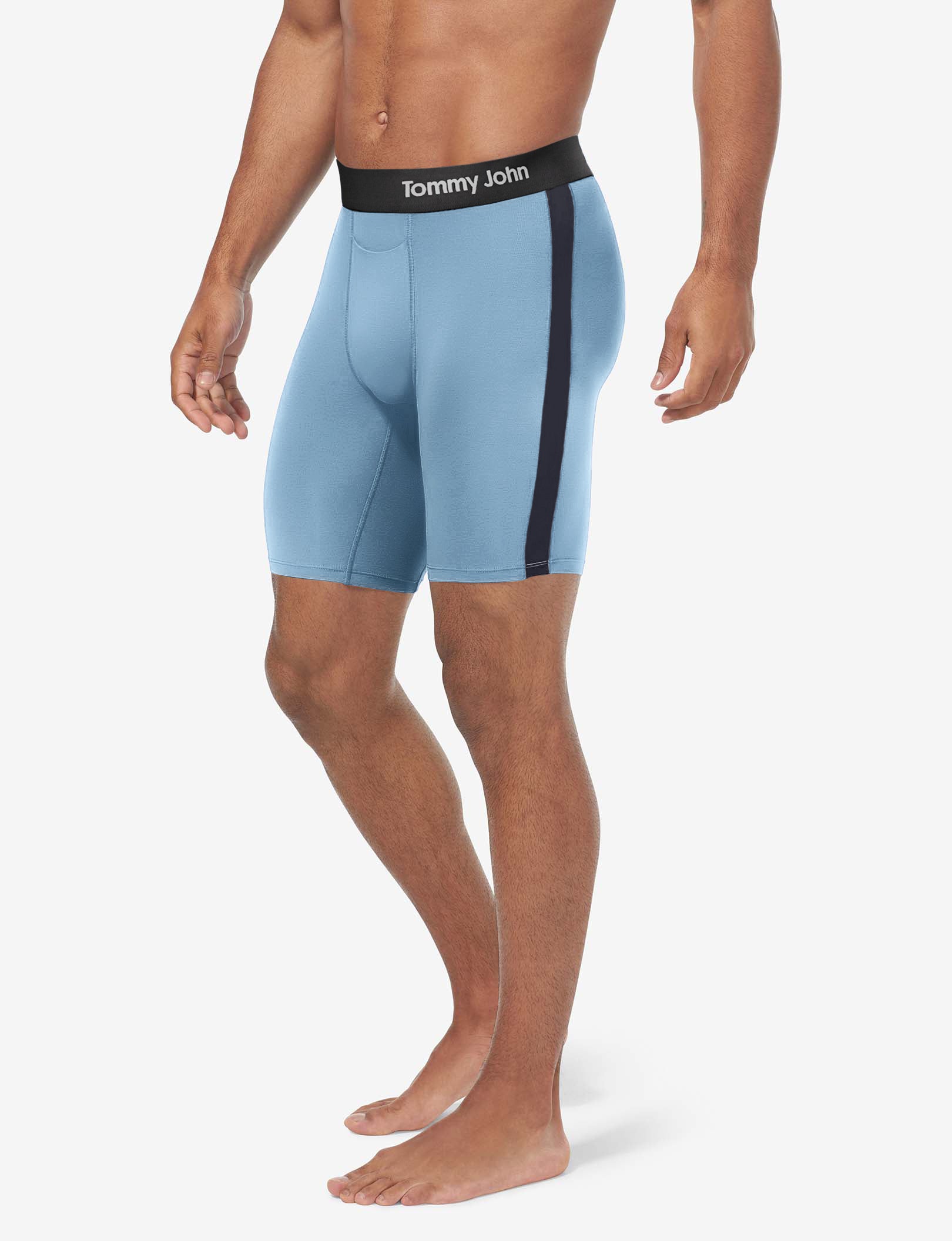 Cool Cotton Boxer Brief 8"::Dusk Blue/Night Sky