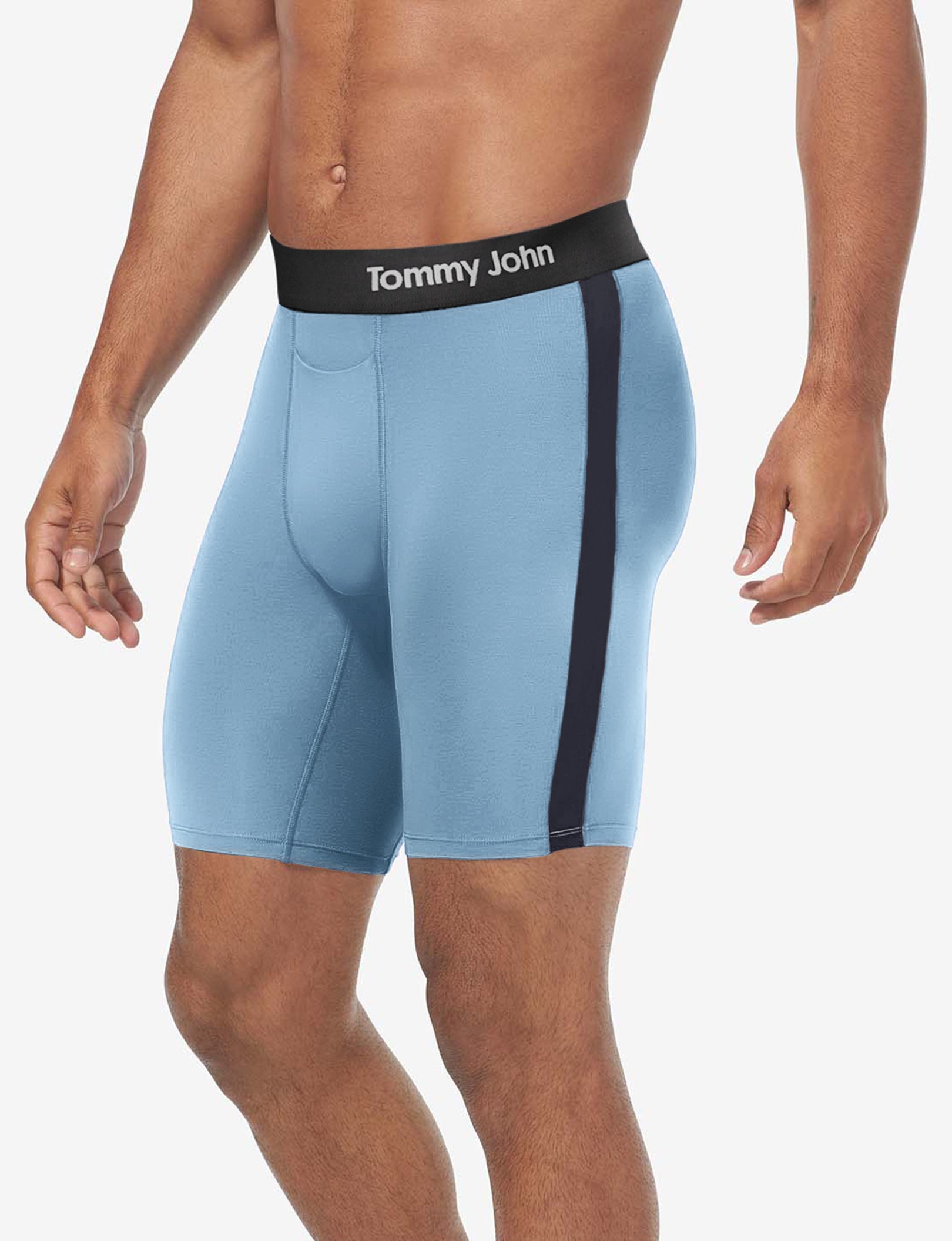 Cool Cotton Boxer Brief 8"::Dusk Blue/Night Sky