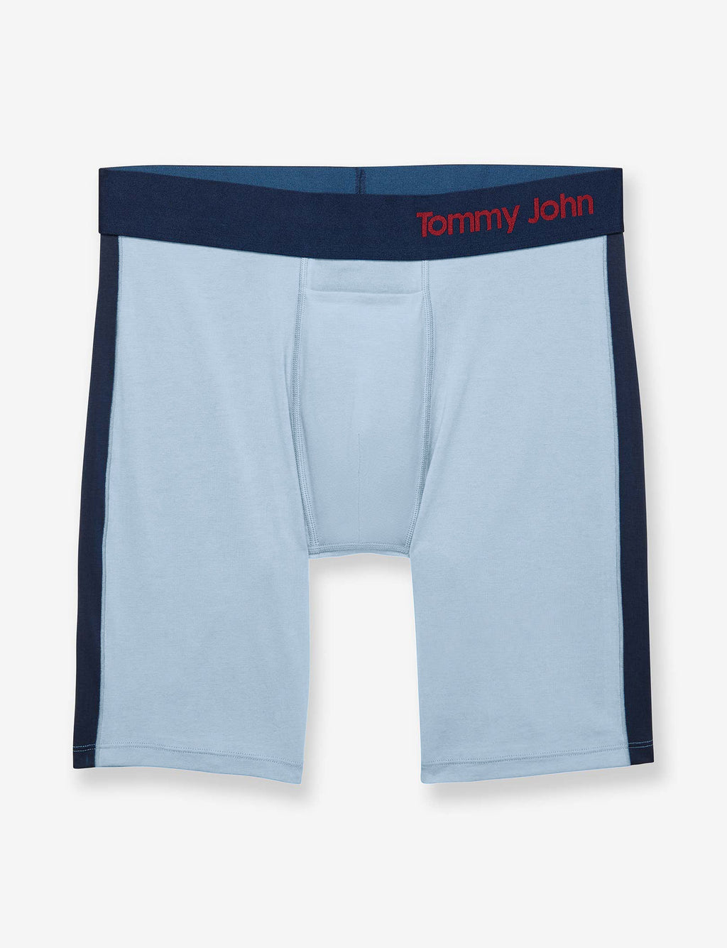 Cool Cotton Boxer Brief 8"::Cashmere Blue/Navy
